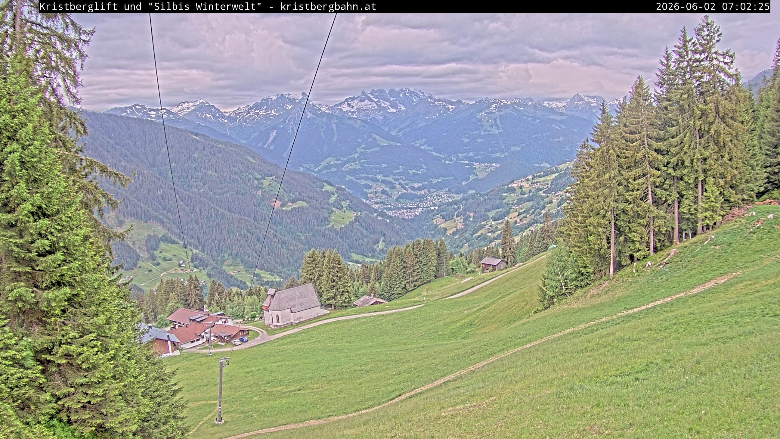 Archiv Foto Webcam Kristberg - Silbertal, St. Agatha Kirche