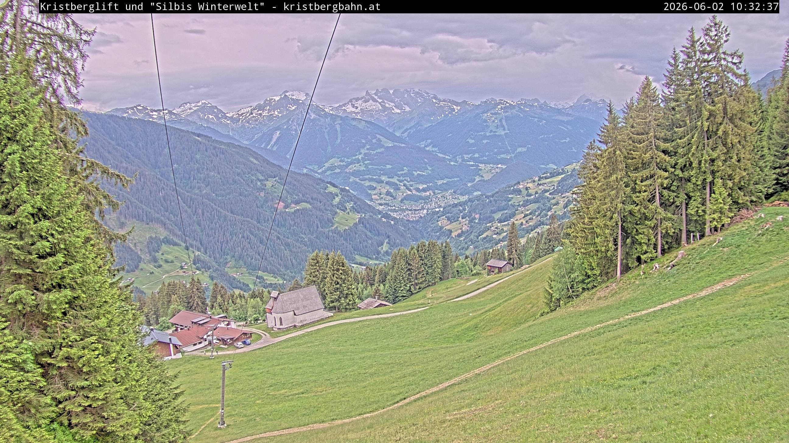 Archiv Foto Webcam Kristberg - Silbertal, St. Agatha Kirche