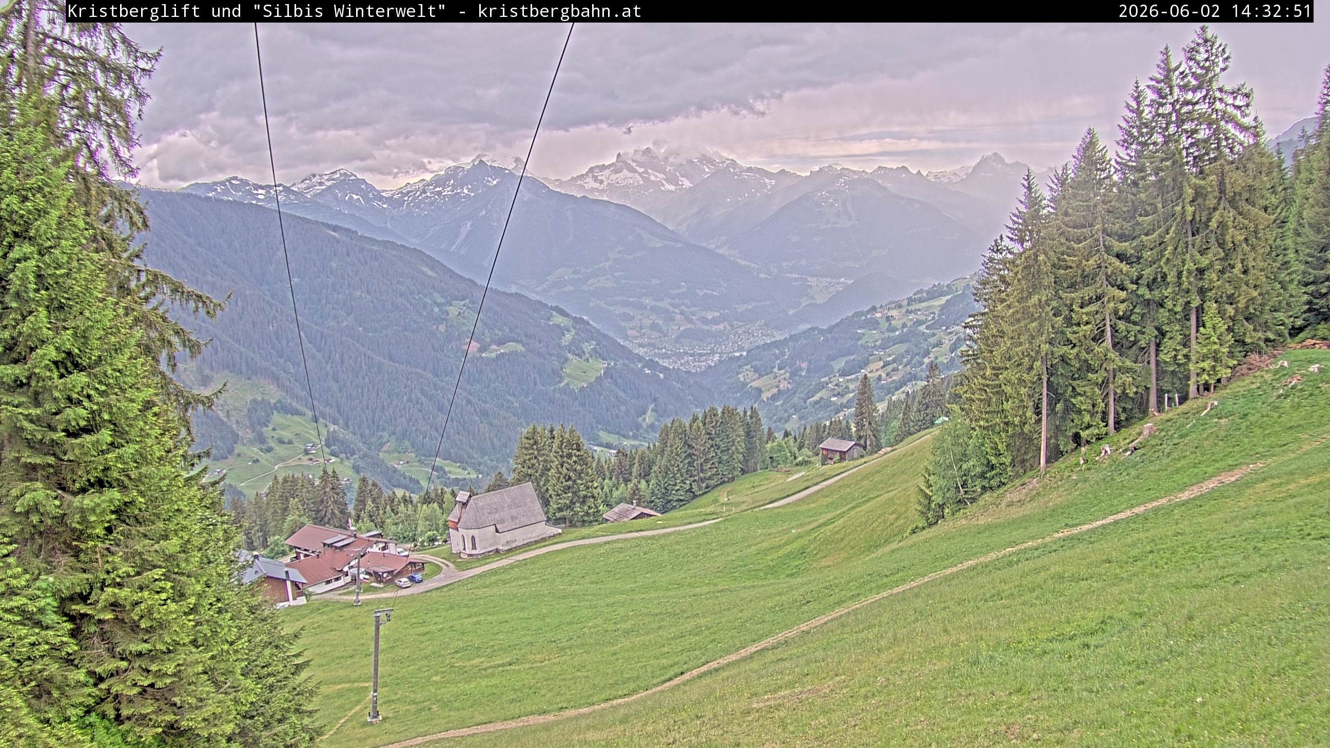 Archiv Foto Webcam Kristberg - Silbertal, St. Agatha Kirche