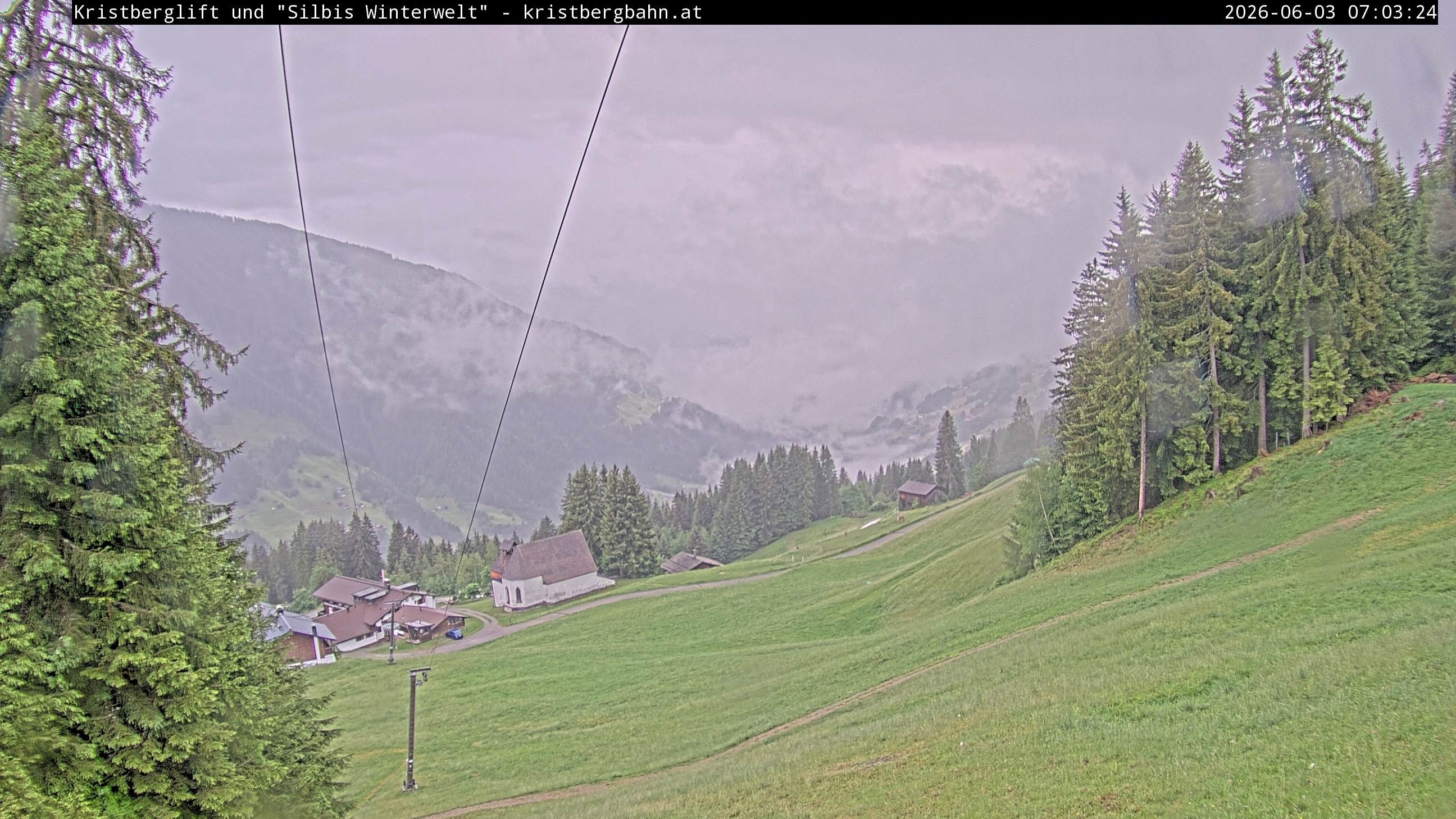 Archiv Foto Webcam Kristberg - Silbertal, St. Agatha Kirche