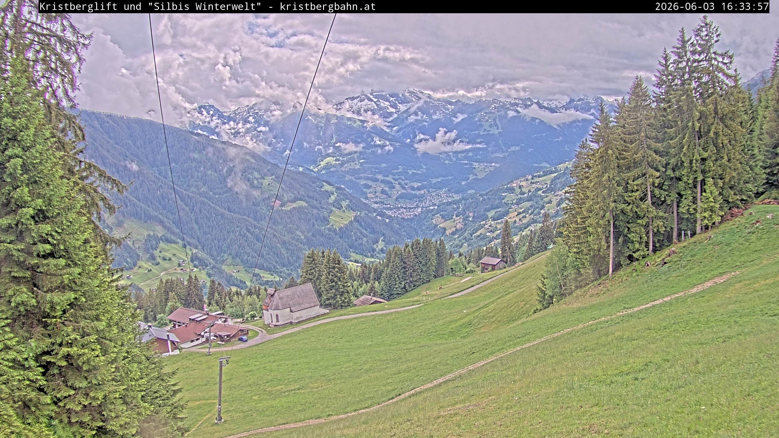 Archiv Foto Webcam Kristberg - Silbertal, St. Agatha Kirche