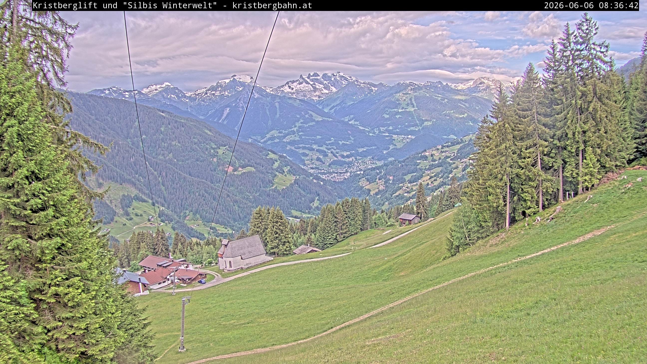 Archiv Foto Webcam Kristberg - Silbertal, St. Agatha Kirche