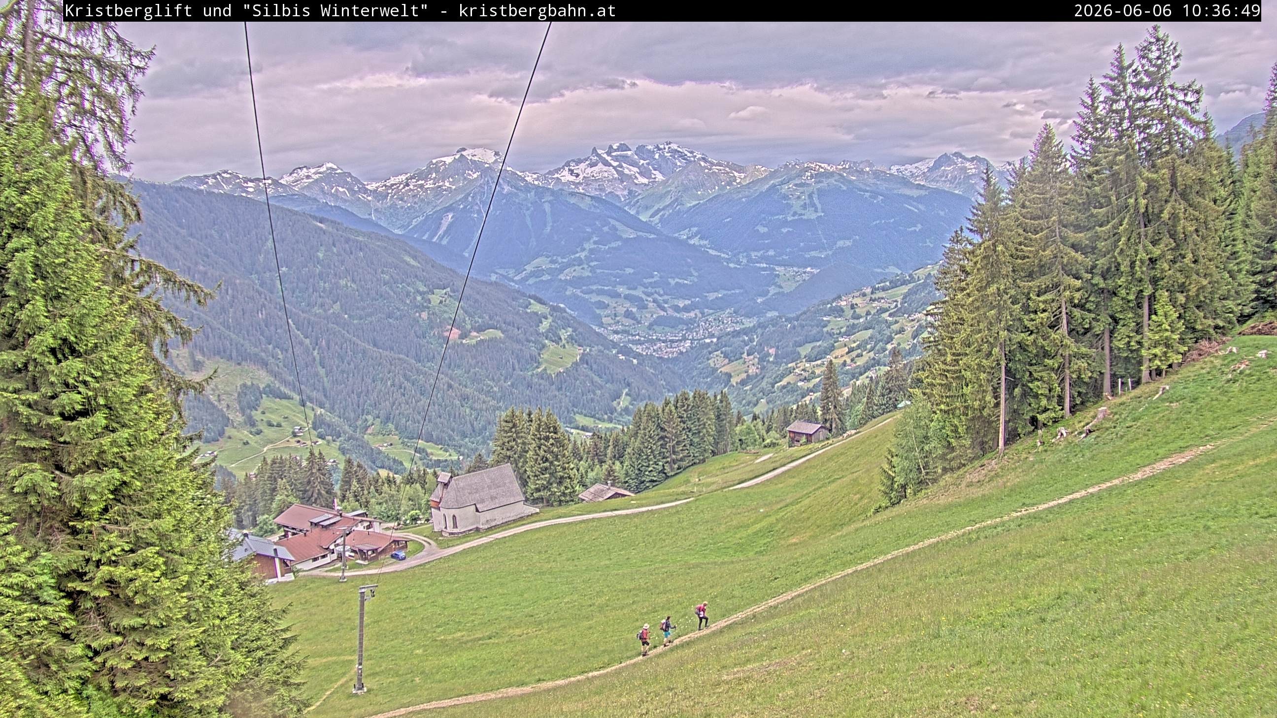 Archiv Foto Webcam Kristberg - Silbertal, St. Agatha Kirche
