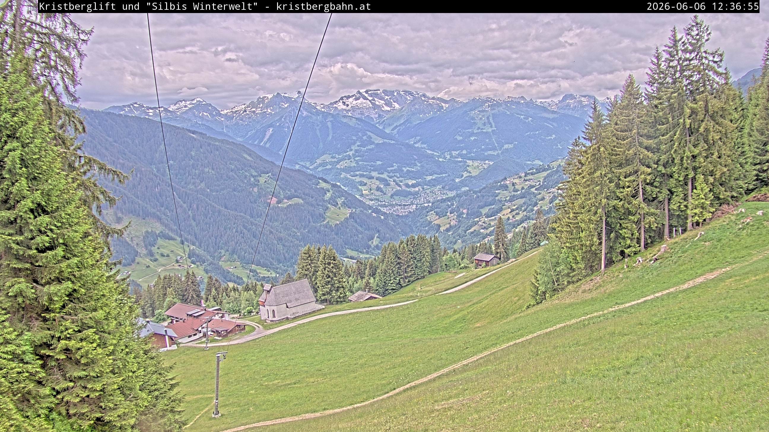 Archiv Foto Webcam Kristberg - Silbertal, St. Agatha Kirche