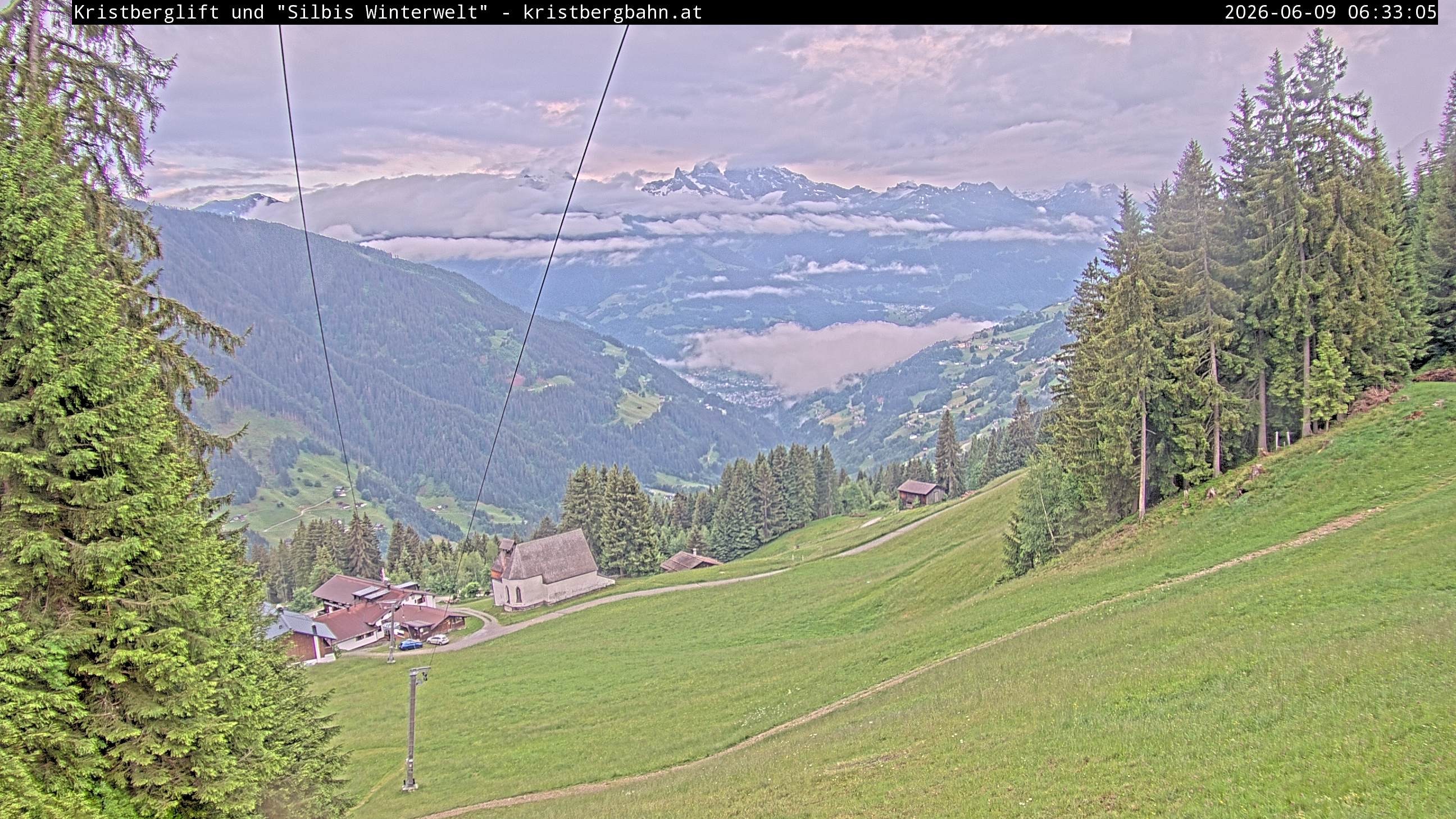 Archiv Foto Webcam Kristberg - Silbertal, St. Agatha Kirche