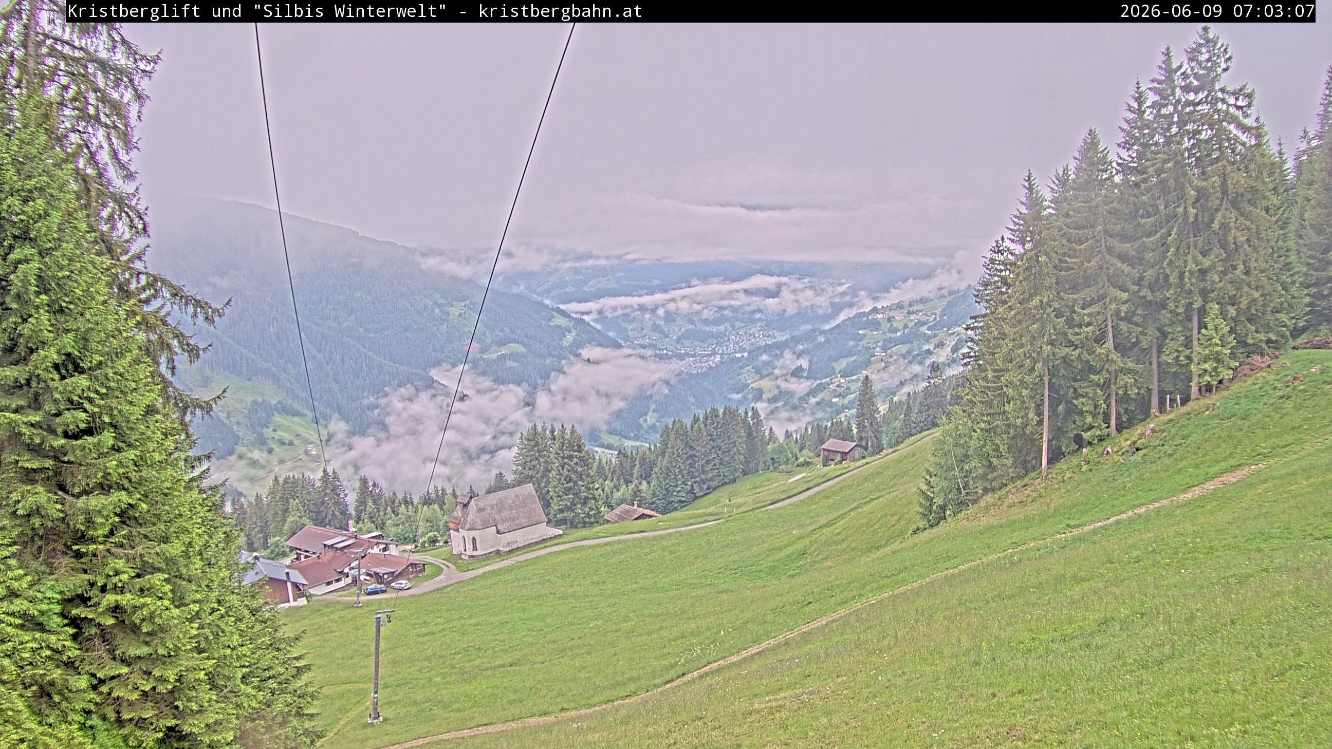 Archiv Foto Webcam Kristberg - Silbertal, St. Agatha Kirche