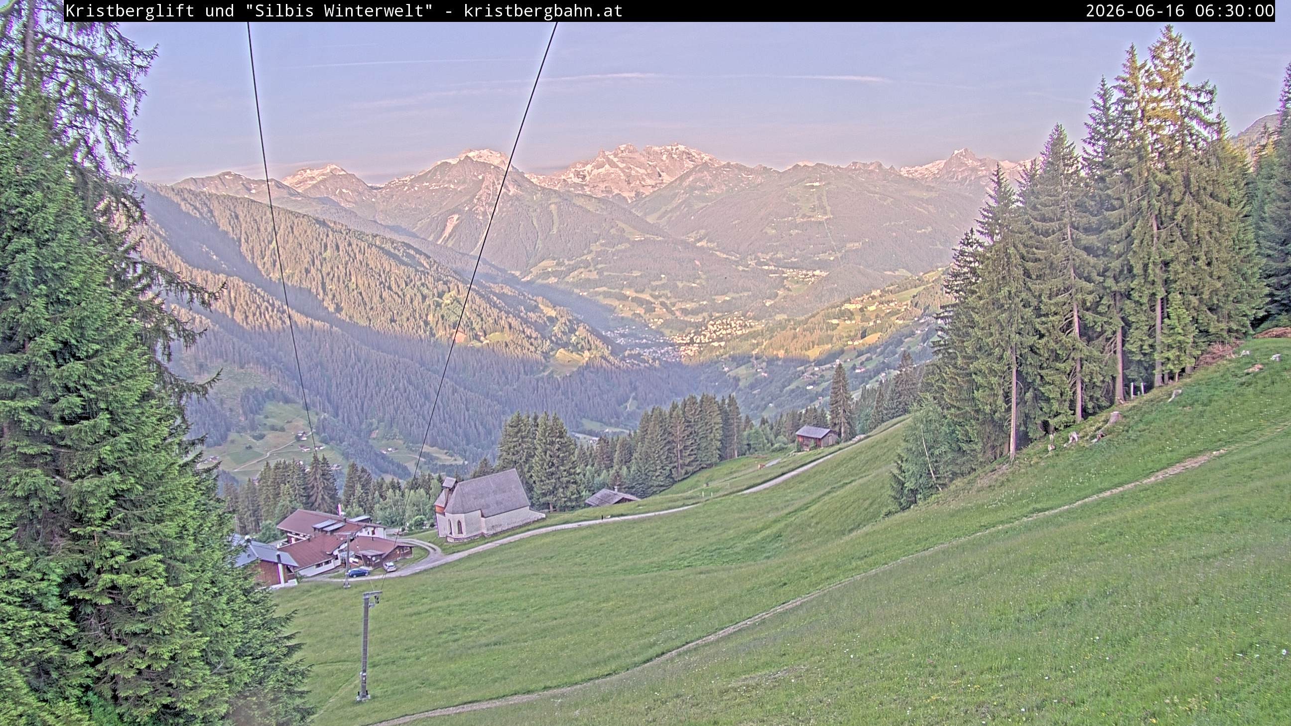Archiv Foto Webcam Kristberg - Silbertal, St. Agatha Kirche