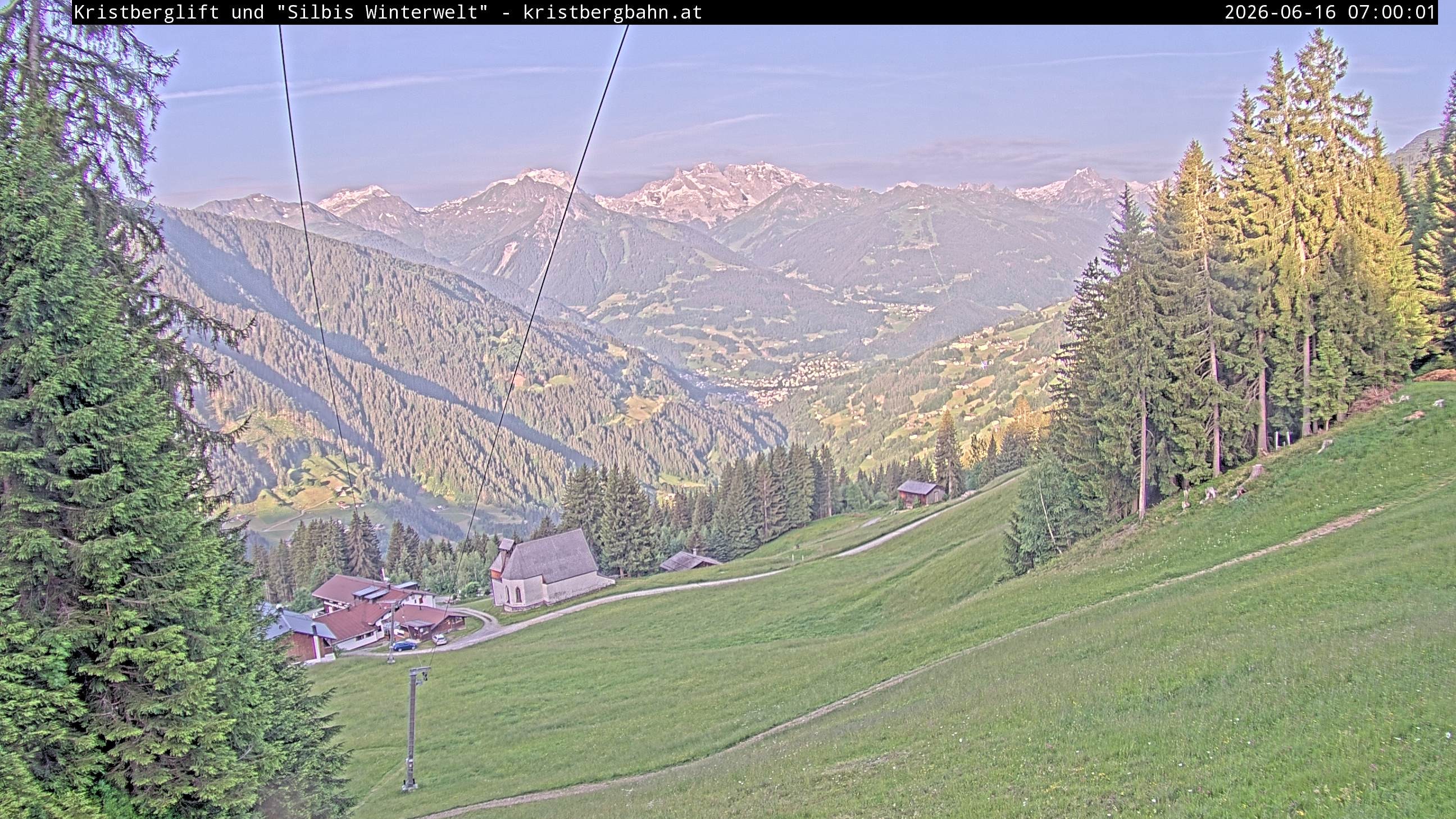 Archiv Foto Webcam Kristberg - Silbertal, St. Agatha Kirche