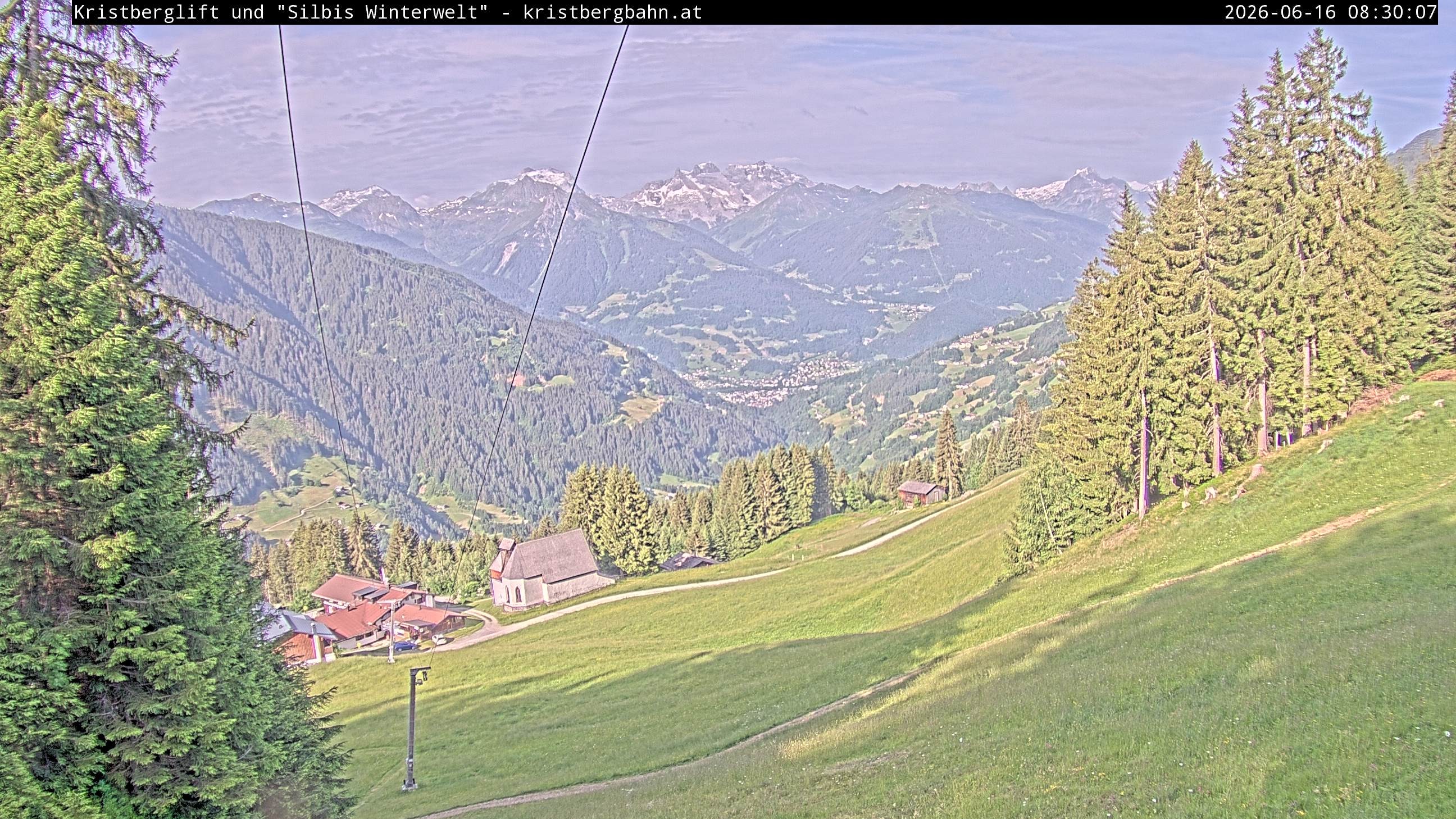 Archiv Foto Webcam Kristberg - Silbertal, St. Agatha Kirche