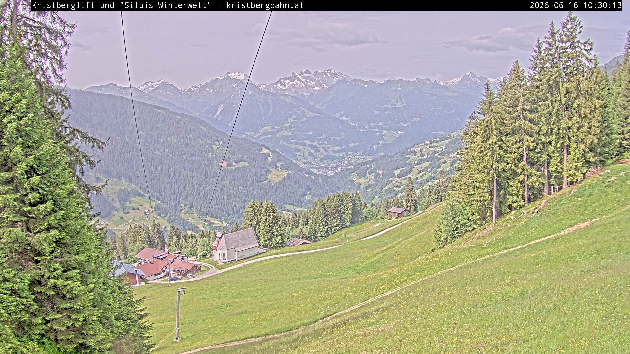 Archiv Foto Webcam Kristberg - Silbertal, St. Agatha Kirche