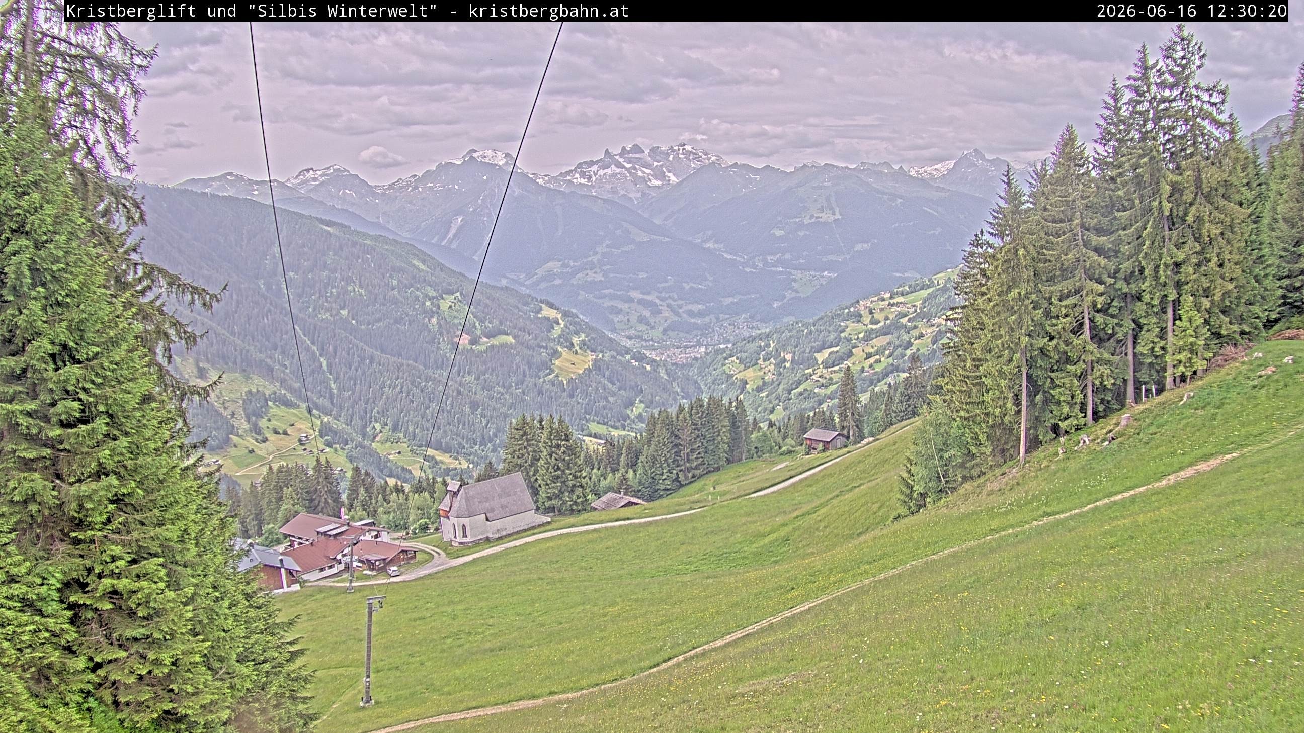 Archiv Foto Webcam Kristberg - Silbertal, St. Agatha Kirche