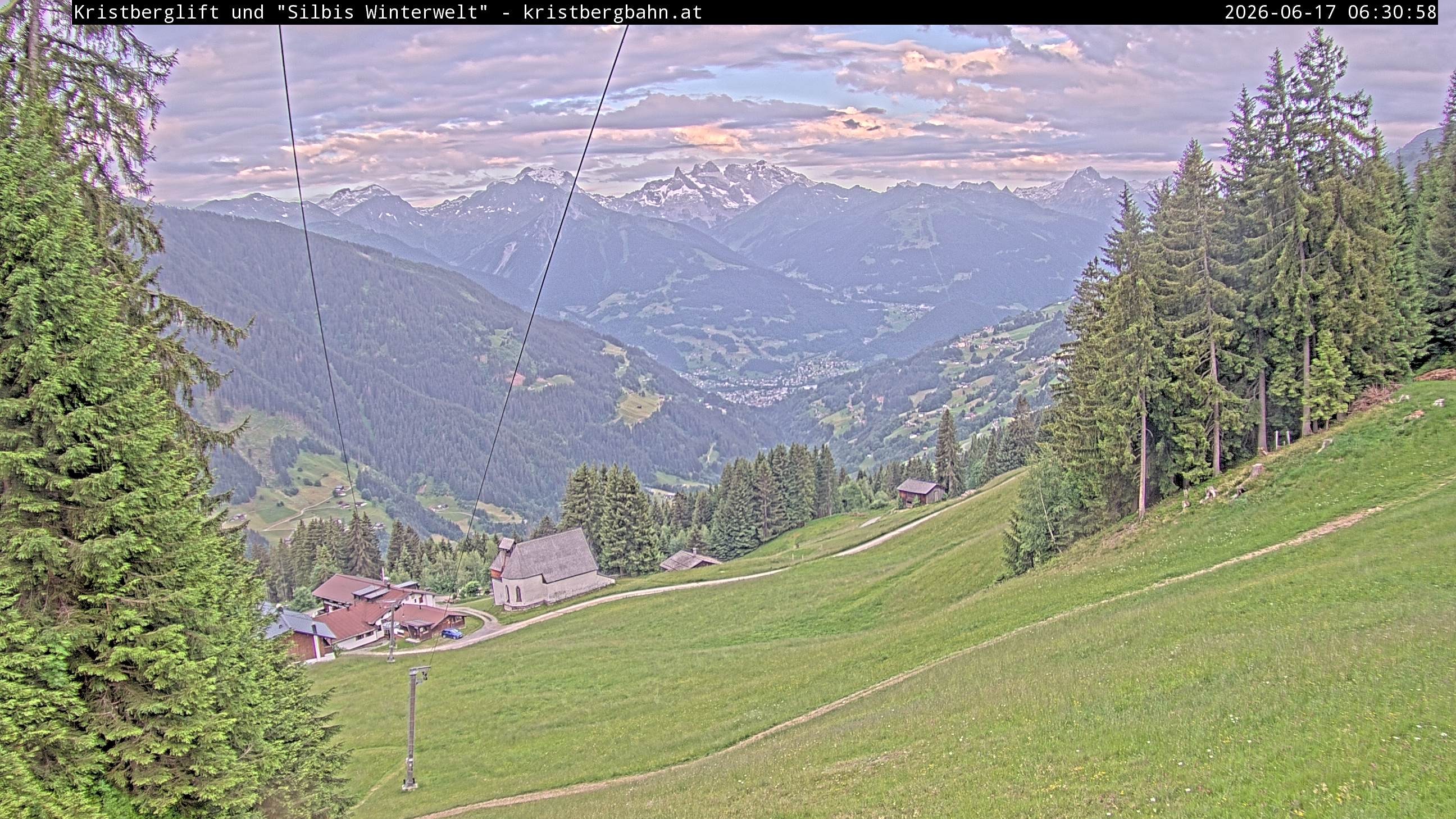 Archiv Foto Webcam Kristberg - Silbertal, St. Agatha Kirche