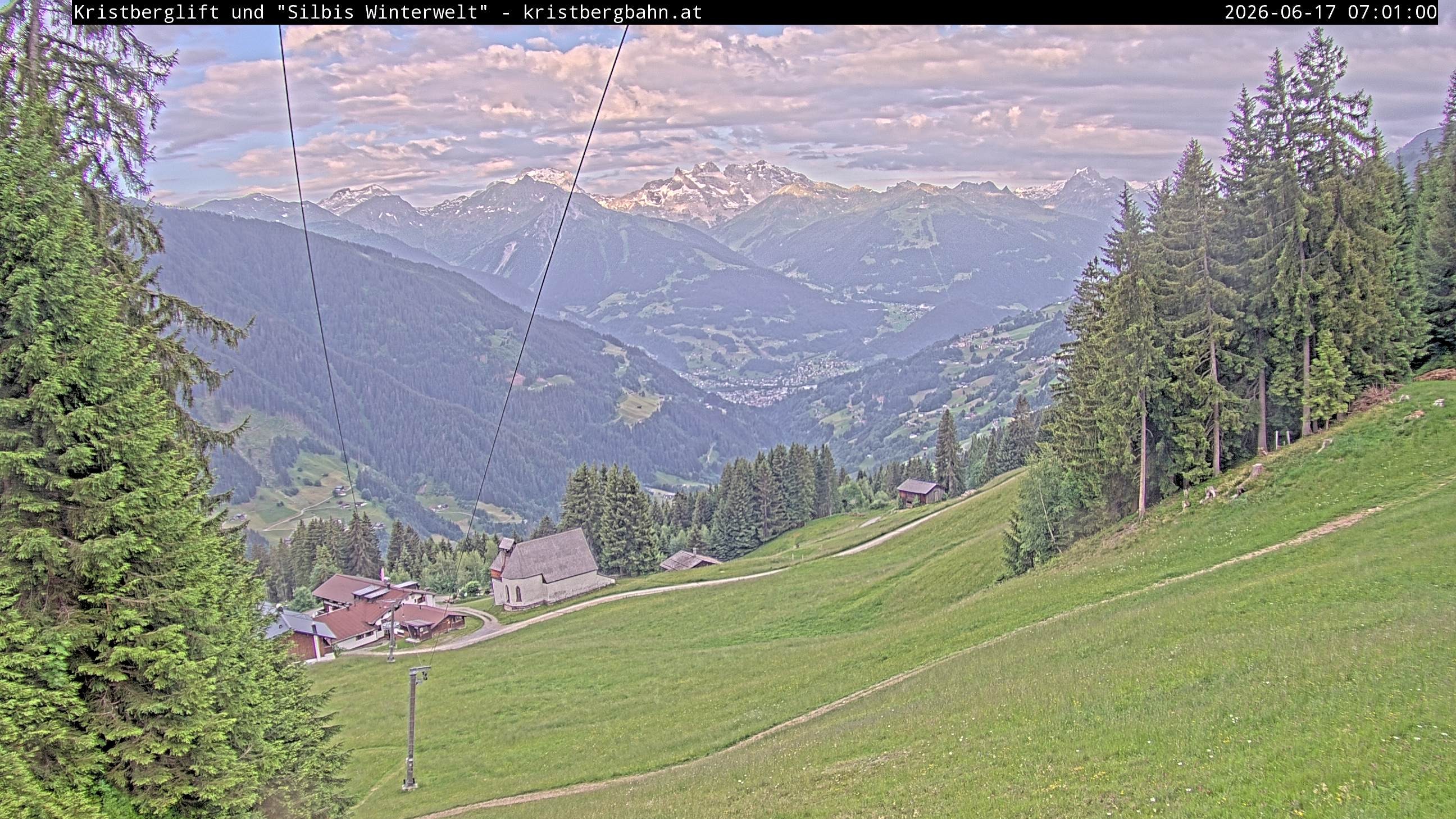 Archiv Foto Webcam Kristberg - Silbertal, St. Agatha Kirche
