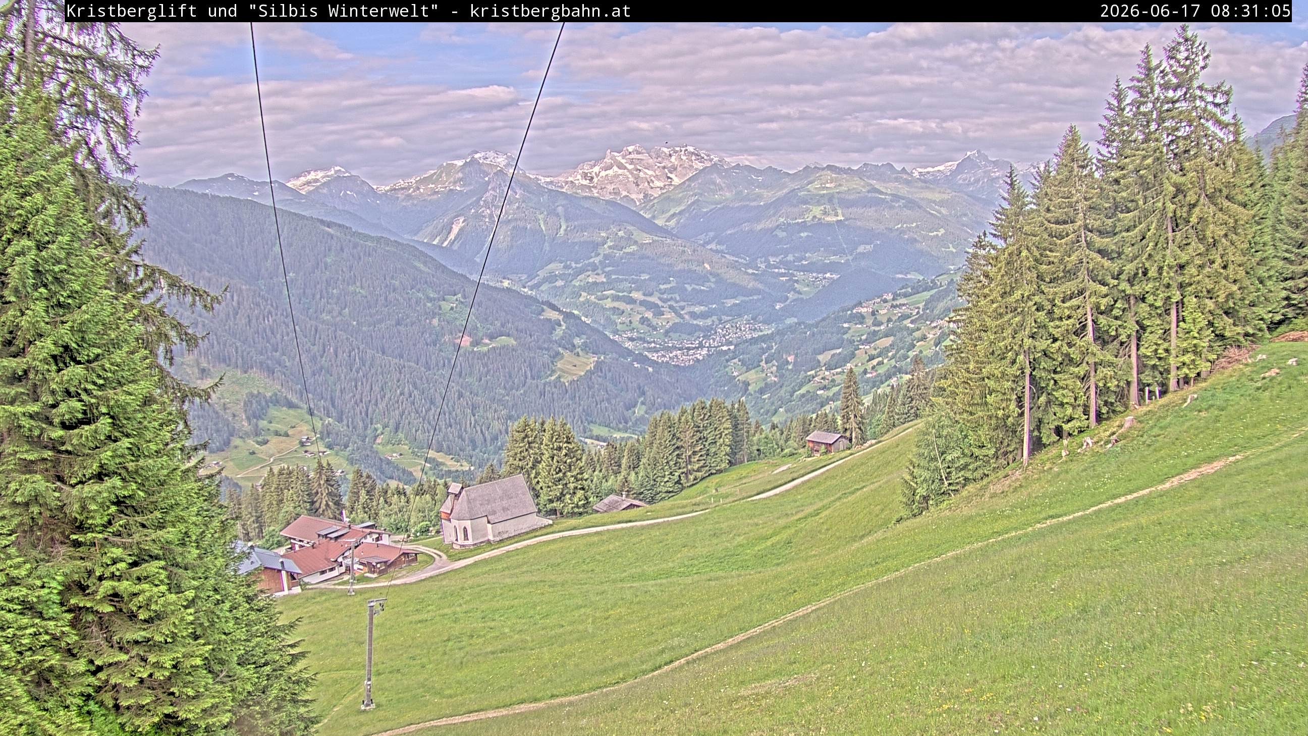 Archiv Foto Webcam Kristberg - Silbertal, St. Agatha Kirche
