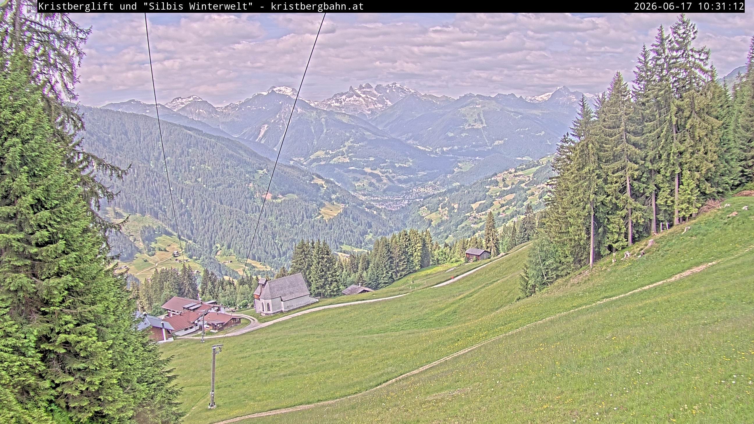 Archiv Foto Webcam Kristberg - Silbertal, St. Agatha Kirche