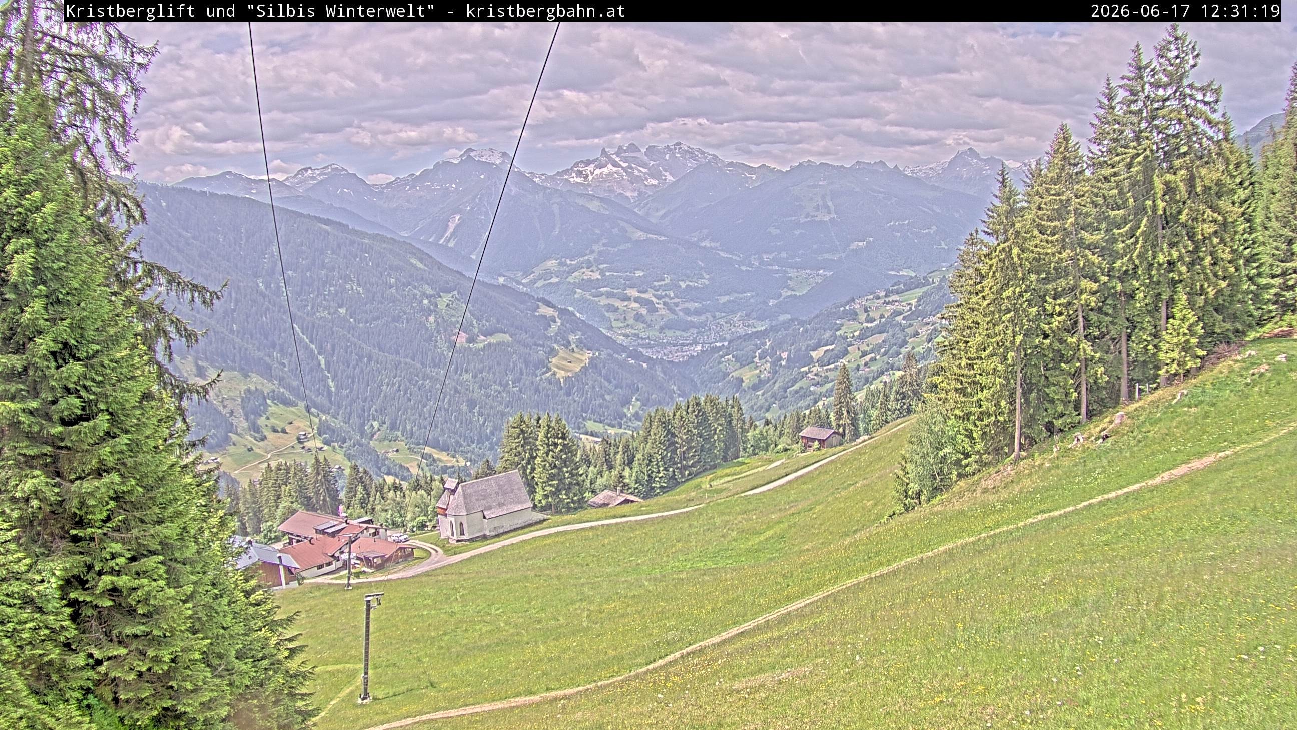 Archiv Foto Webcam Kristberg - Silbertal, St. Agatha Kirche