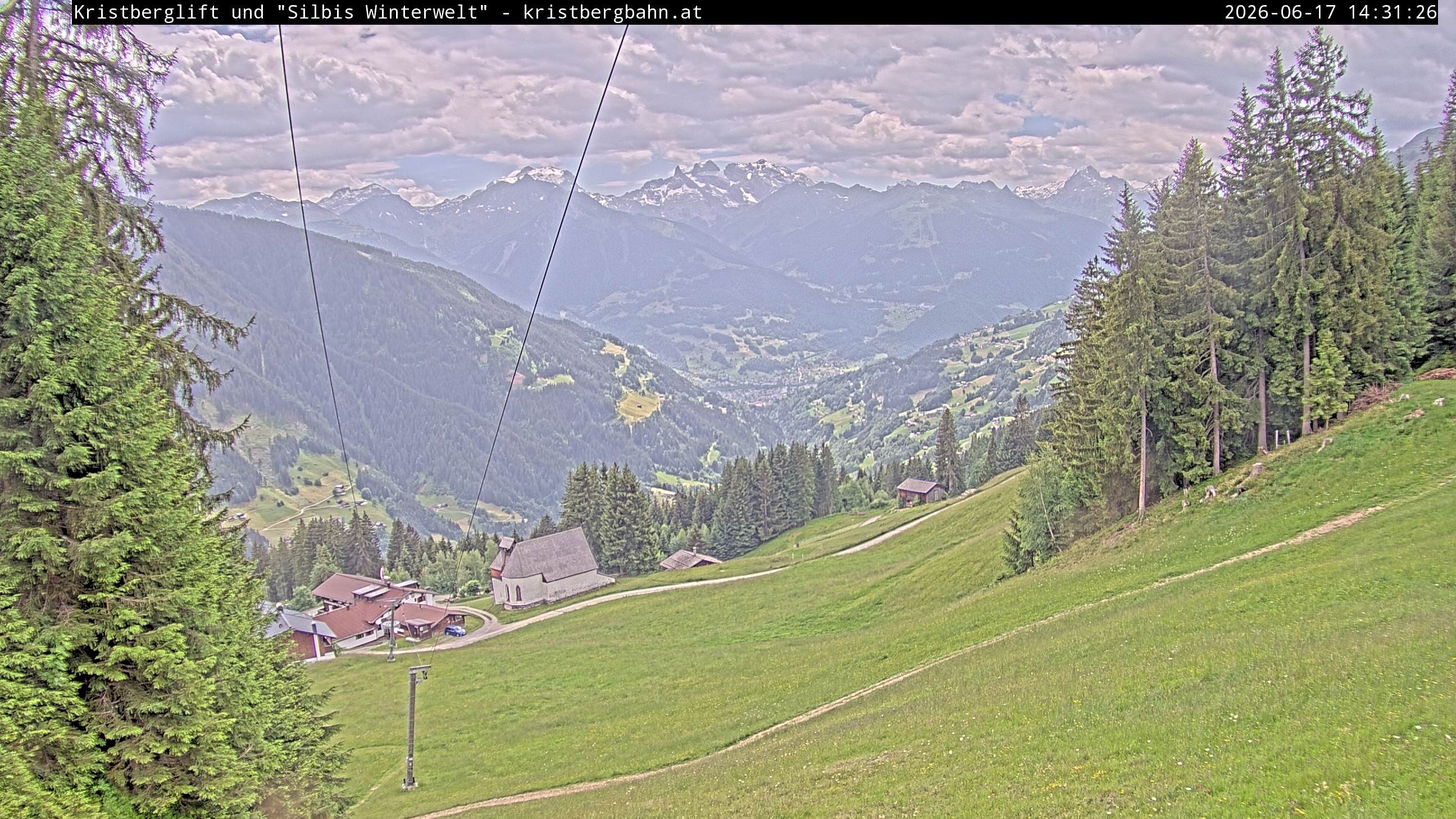 Archiv Foto Webcam Kristberg - Silbertal, St. Agatha Kirche