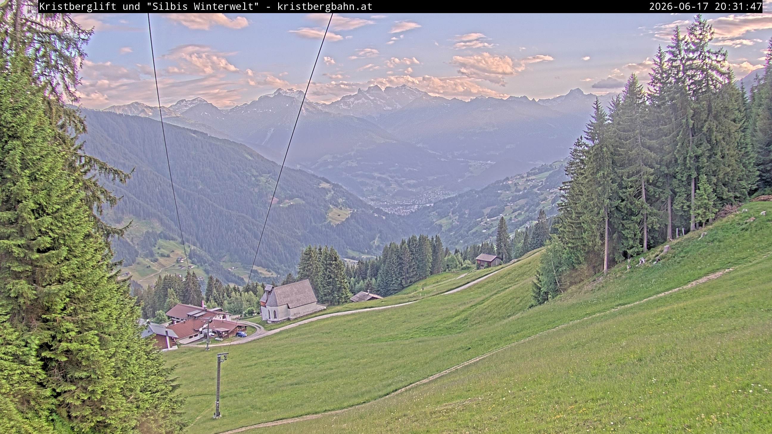 Archiv Foto Webcam Kristberg - Silbertal, St. Agatha Kirche