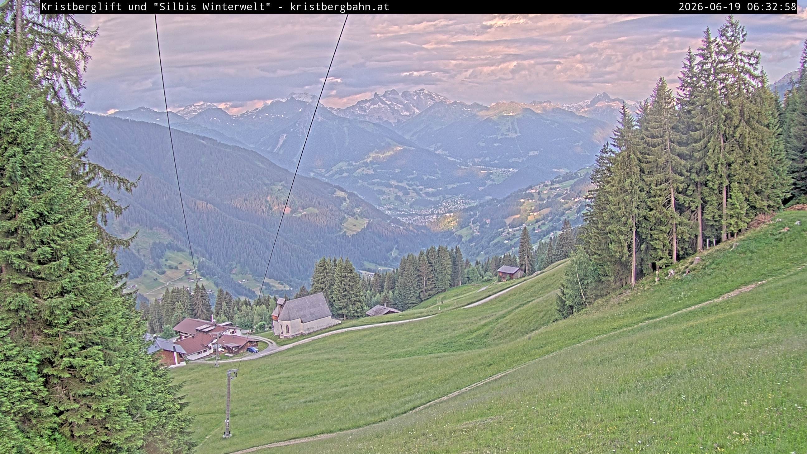 Archiv Foto Webcam Kristberg - Silbertal, St. Agatha Kirche