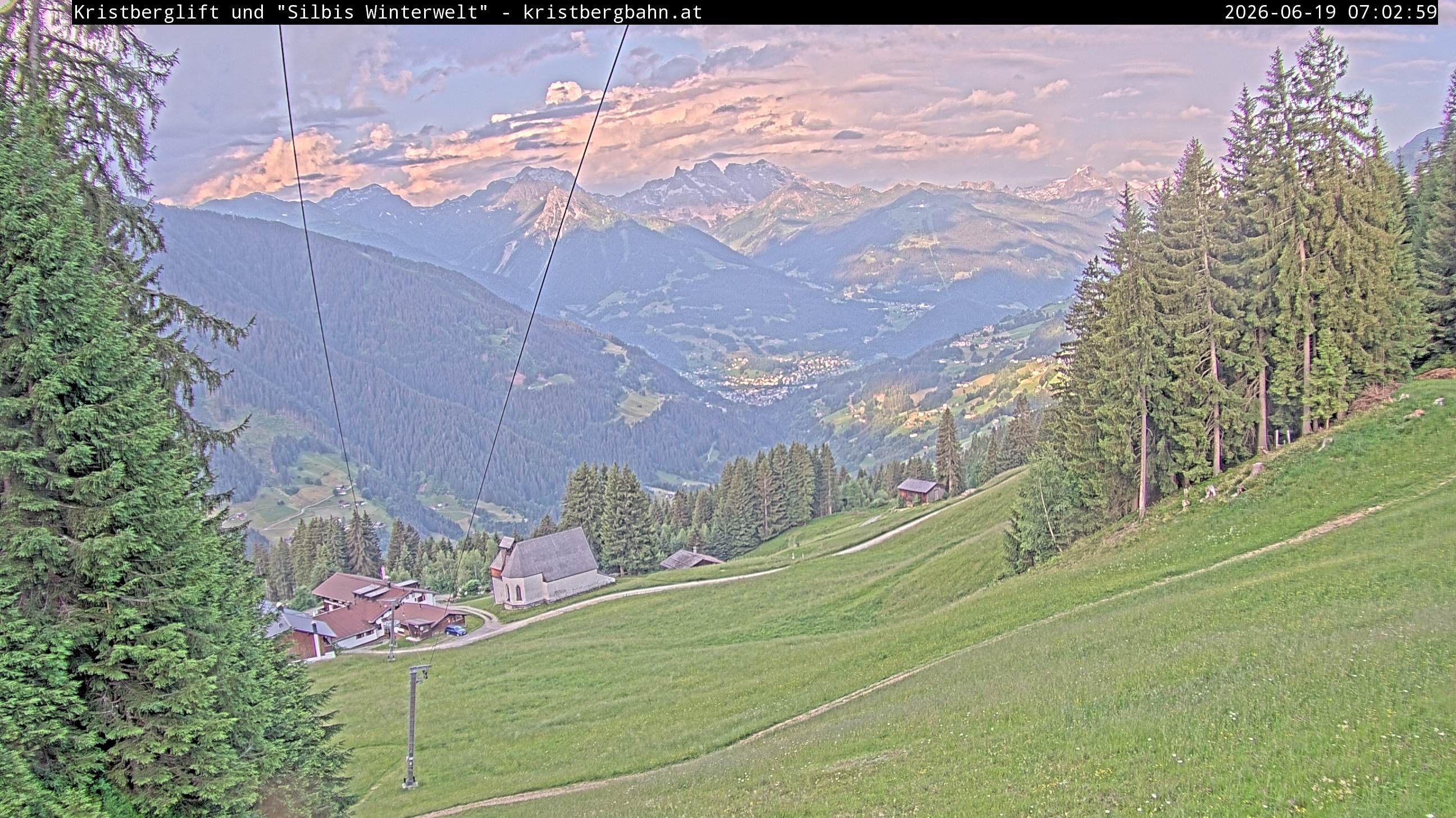 Archiv Foto Webcam Kristberg - Silbertal, St. Agatha Kirche