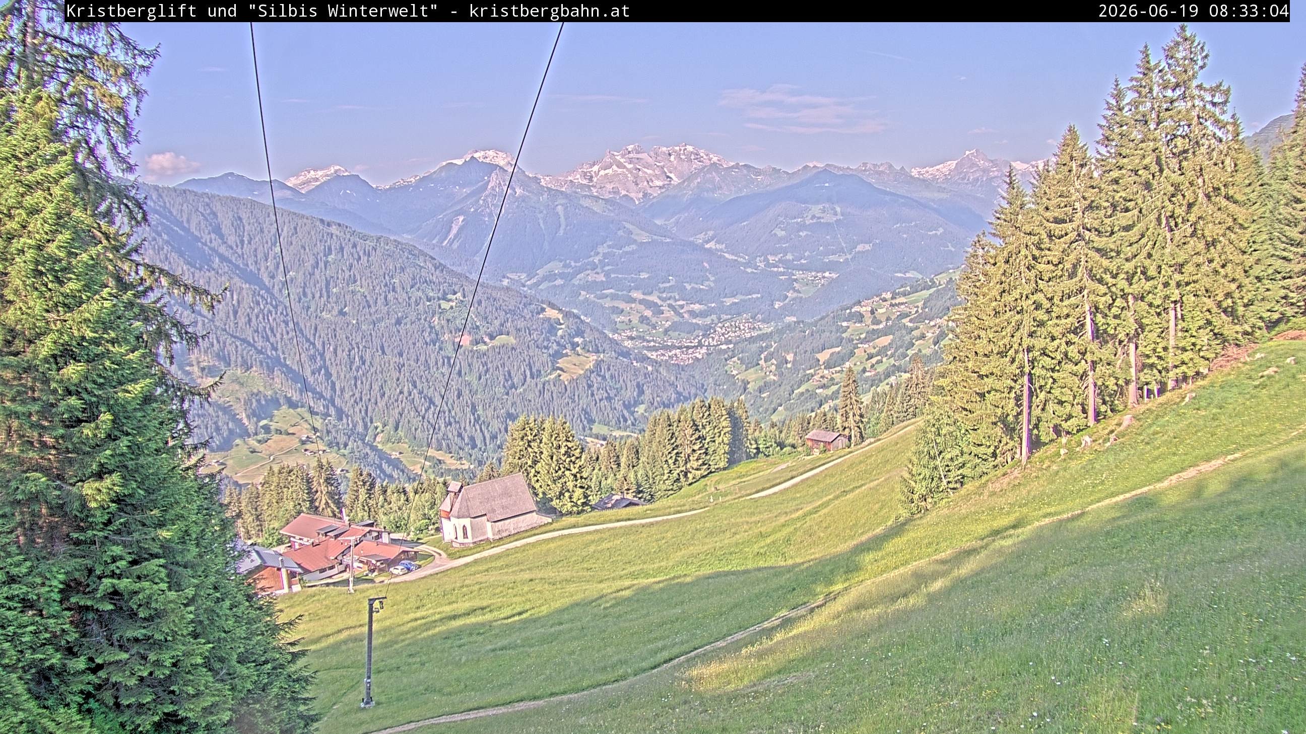 Archiv Foto Webcam Kristberg - Silbertal, St. Agatha Kirche