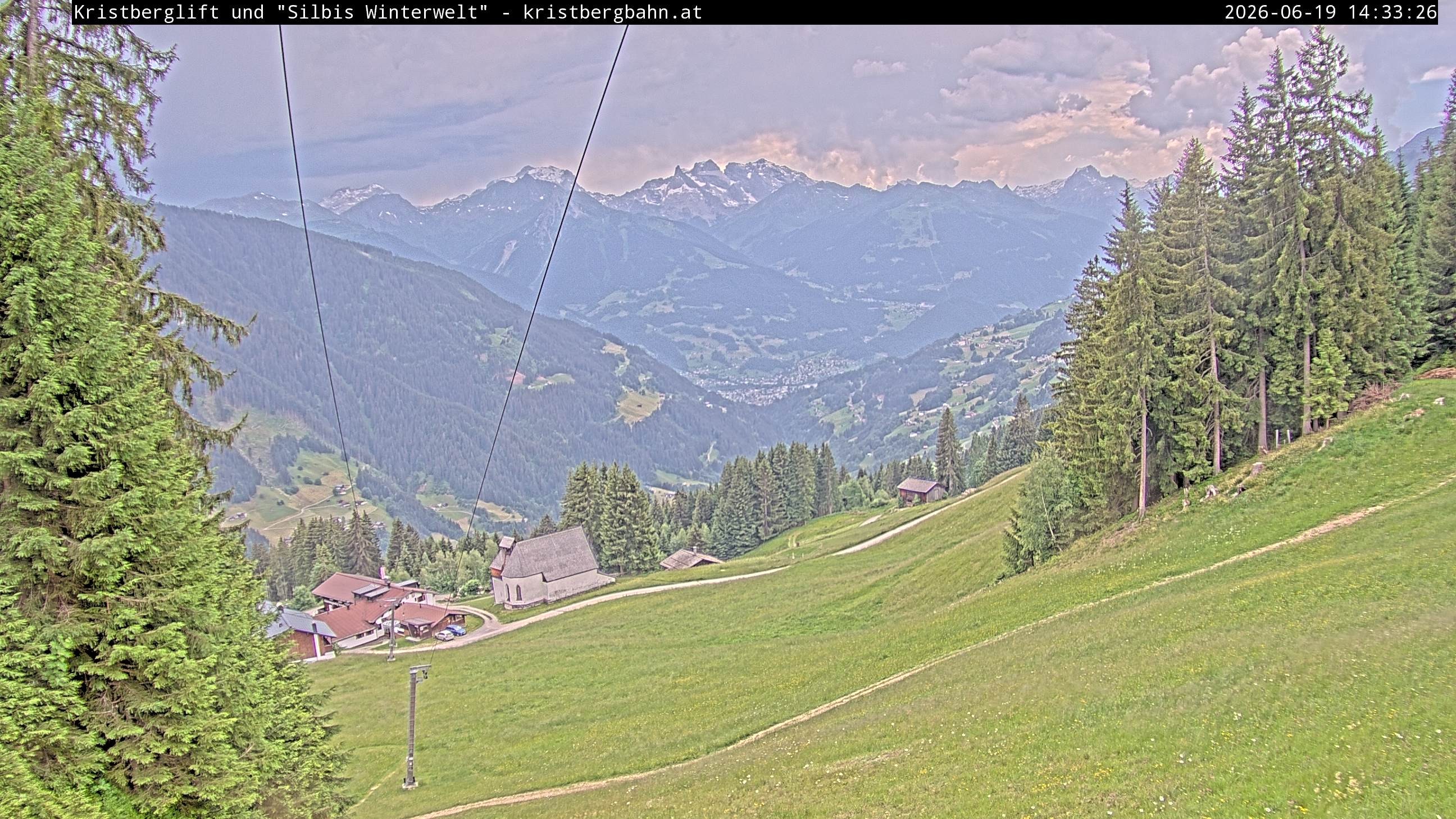 Archiv Foto Webcam Kristberg - Silbertal, St. Agatha Kirche
