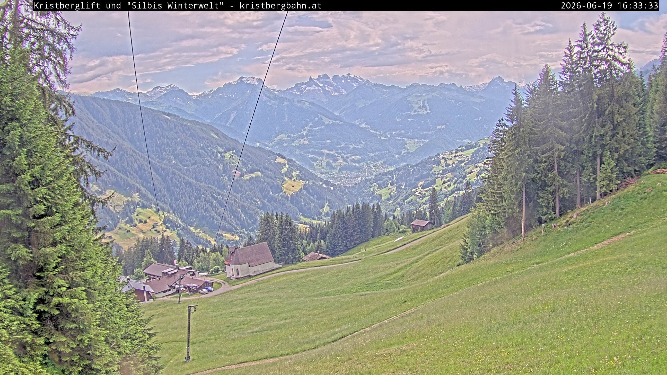 Archiv Foto Webcam Kristberg - Silbertal, St. Agatha Kirche