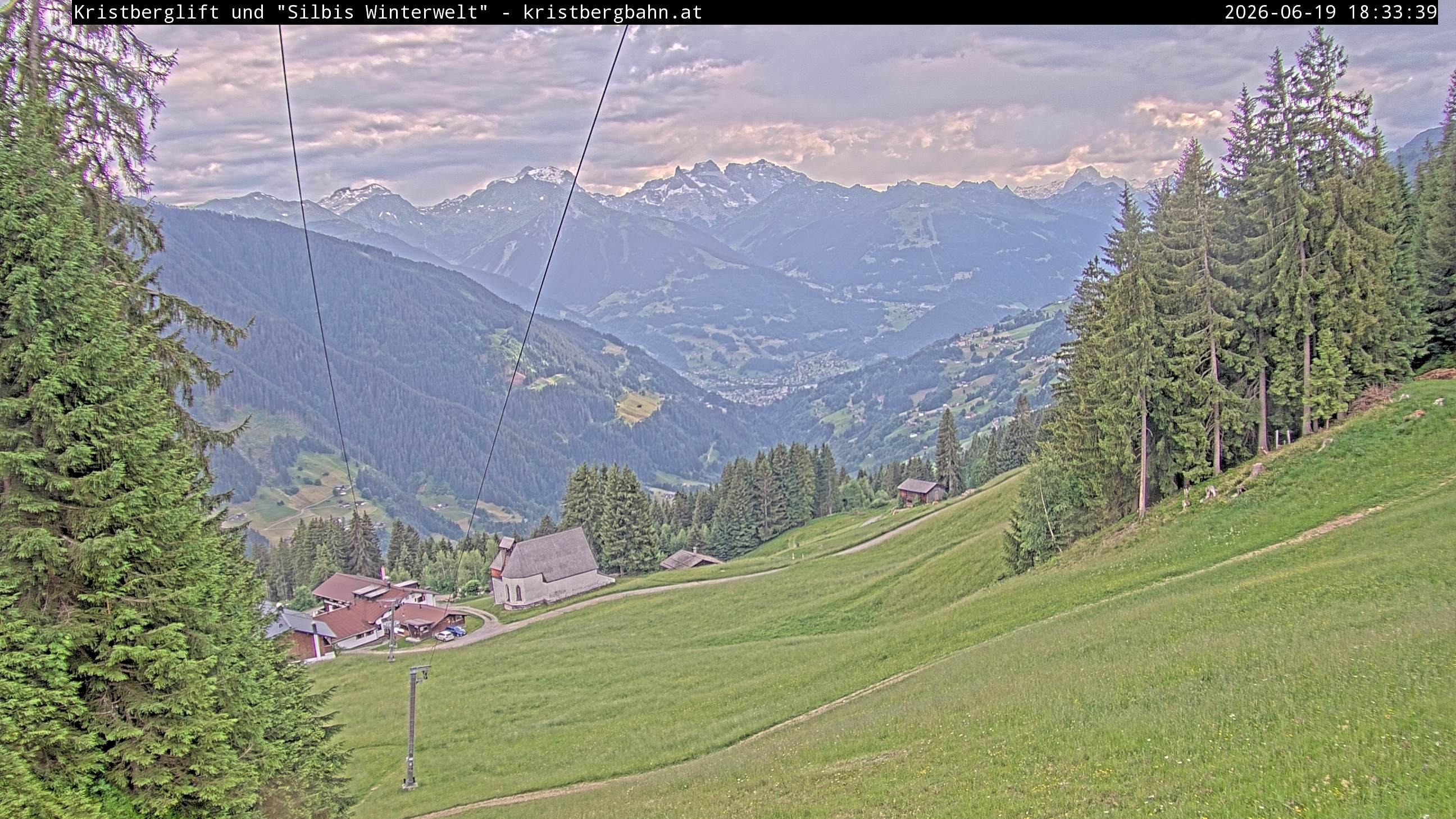 Archiv Foto Webcam Kristberg - Silbertal, St. Agatha Kirche