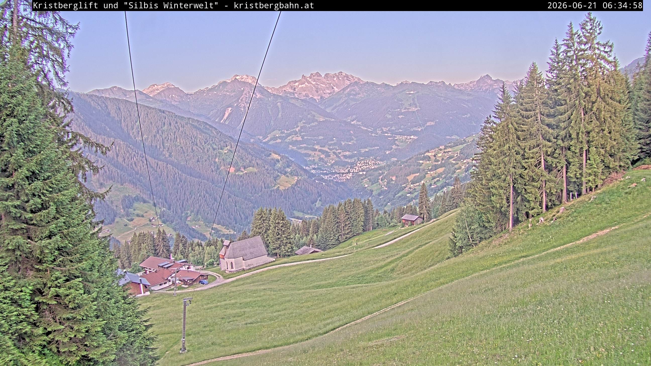 Archiv Foto Webcam Kristberg - Silbertal, St. Agatha Kirche