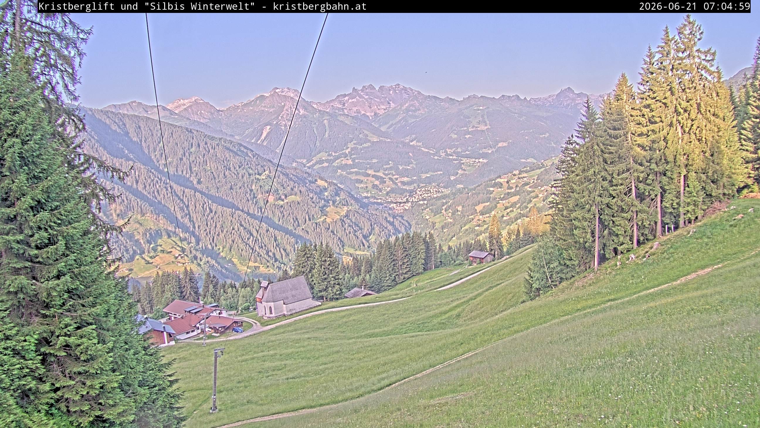 Archiv Foto Webcam Kristberg - Silbertal, St. Agatha Kirche