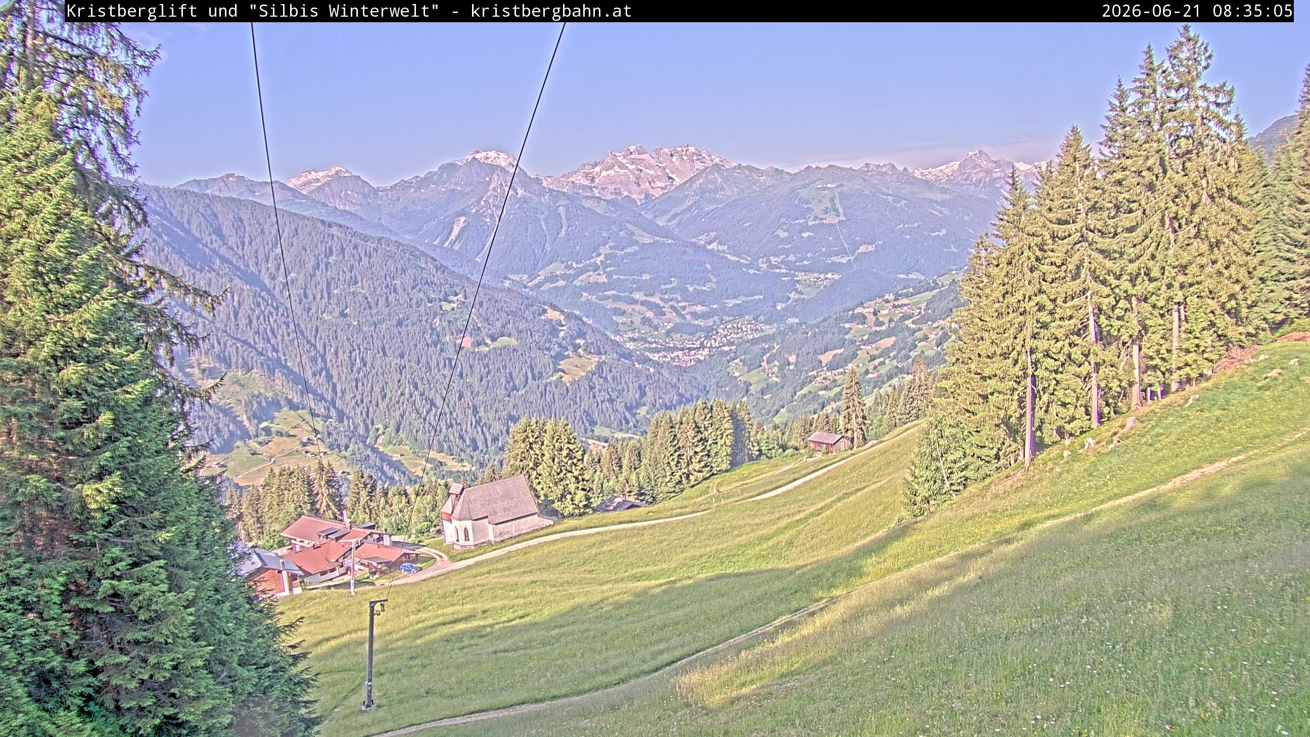 Archiv Foto Webcam Kristberg - Silbertal, St. Agatha Kirche