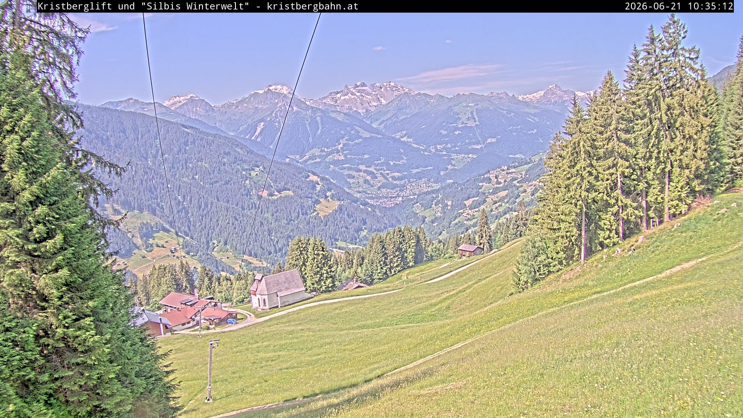Archiv Foto Webcam Kristberg - Silbertal, St. Agatha Kirche
