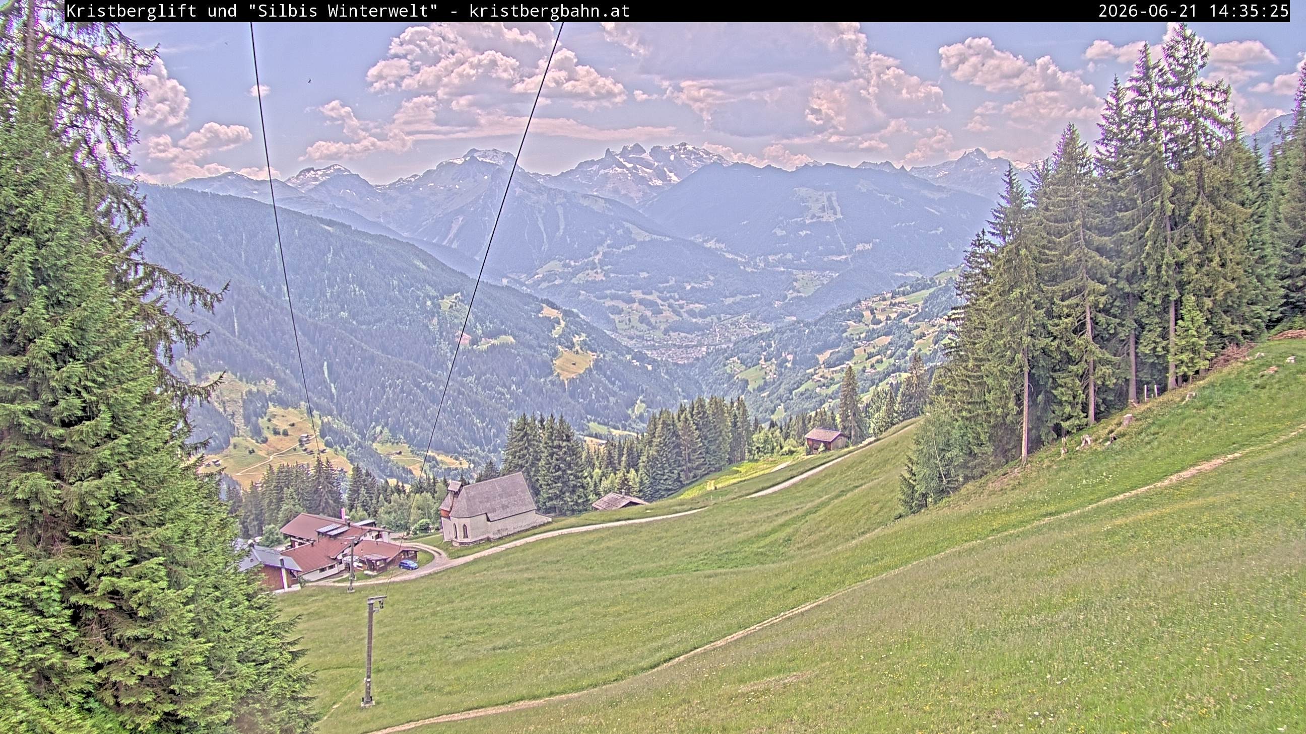 Archiv Foto Webcam Kristberg - Silbertal, St. Agatha Kirche
