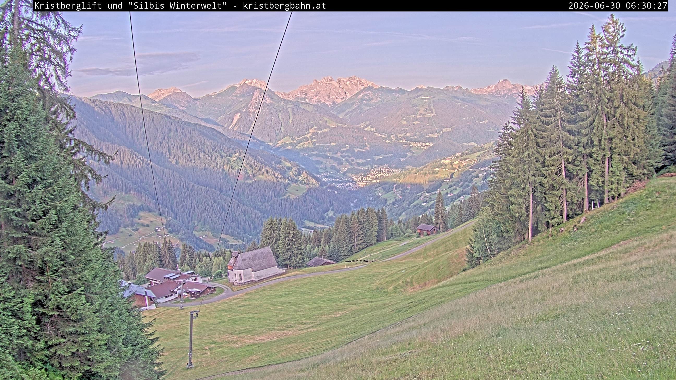 Archiv Foto Webcam Kristberg - Silbertal, St. Agatha Kirche