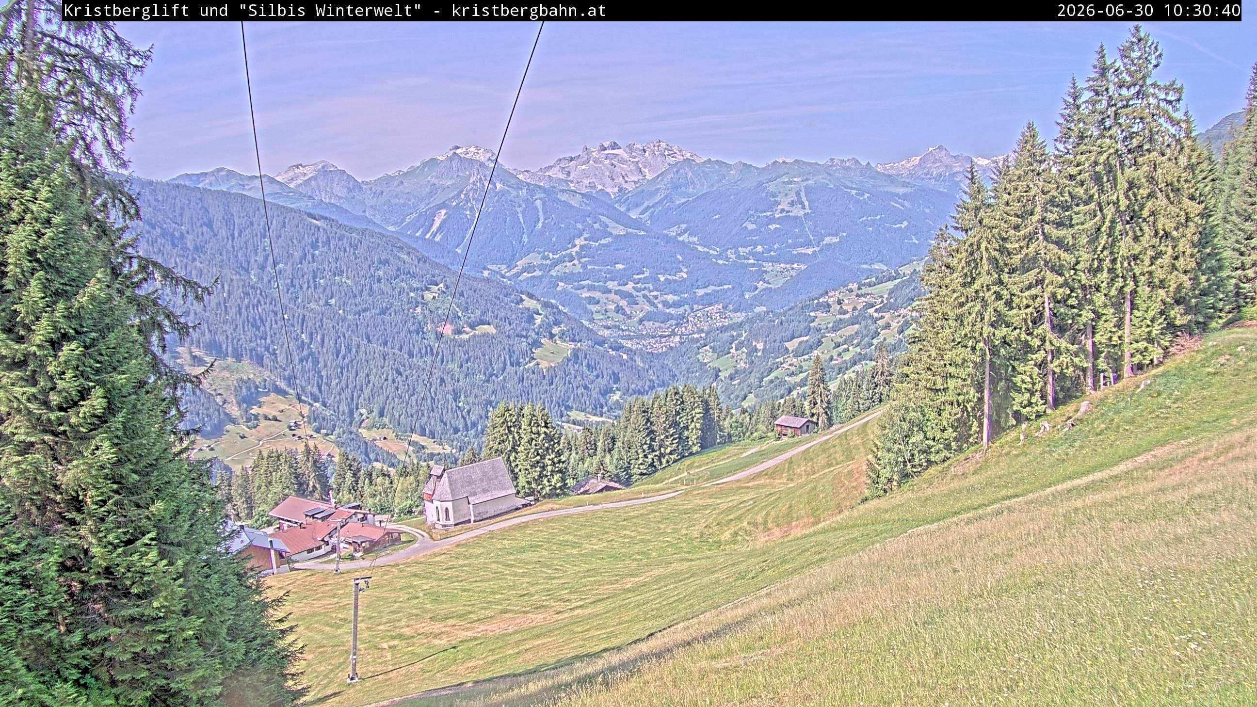 Archiv Foto Webcam Kristberg - Silbertal, St. Agatha Kirche