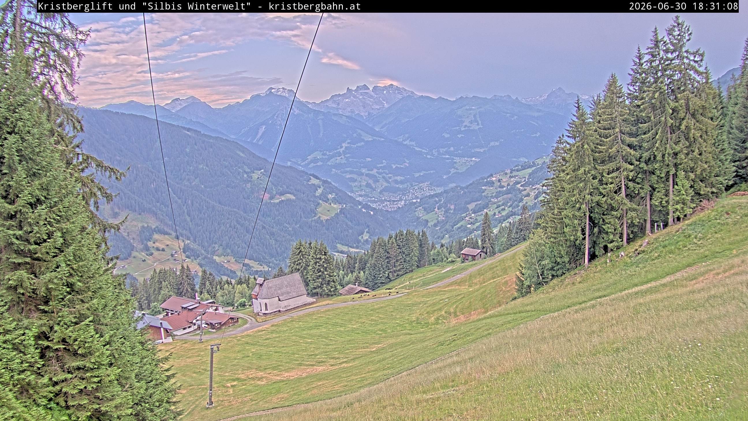 Archiv Foto Webcam Kristberg - Silbertal, St. Agatha Kirche