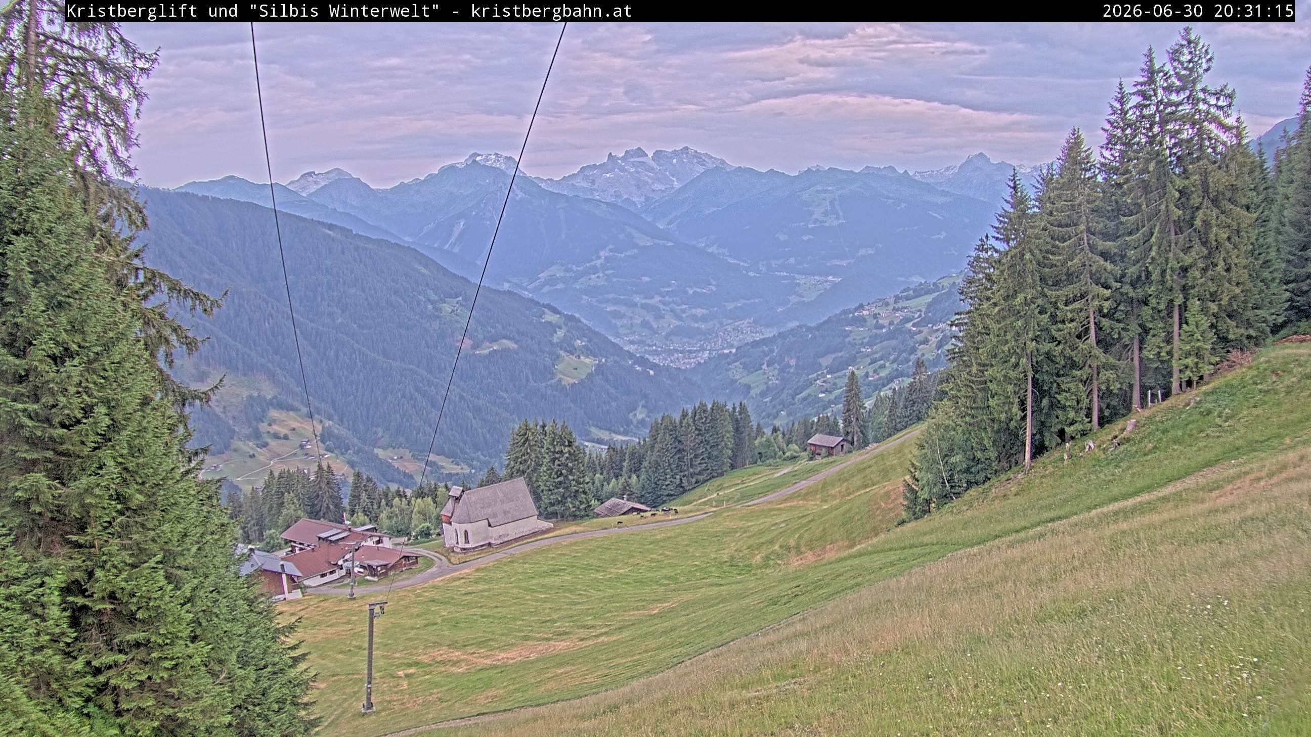 Archiv Foto Webcam Kristberg - Silbertal, St. Agatha Kirche