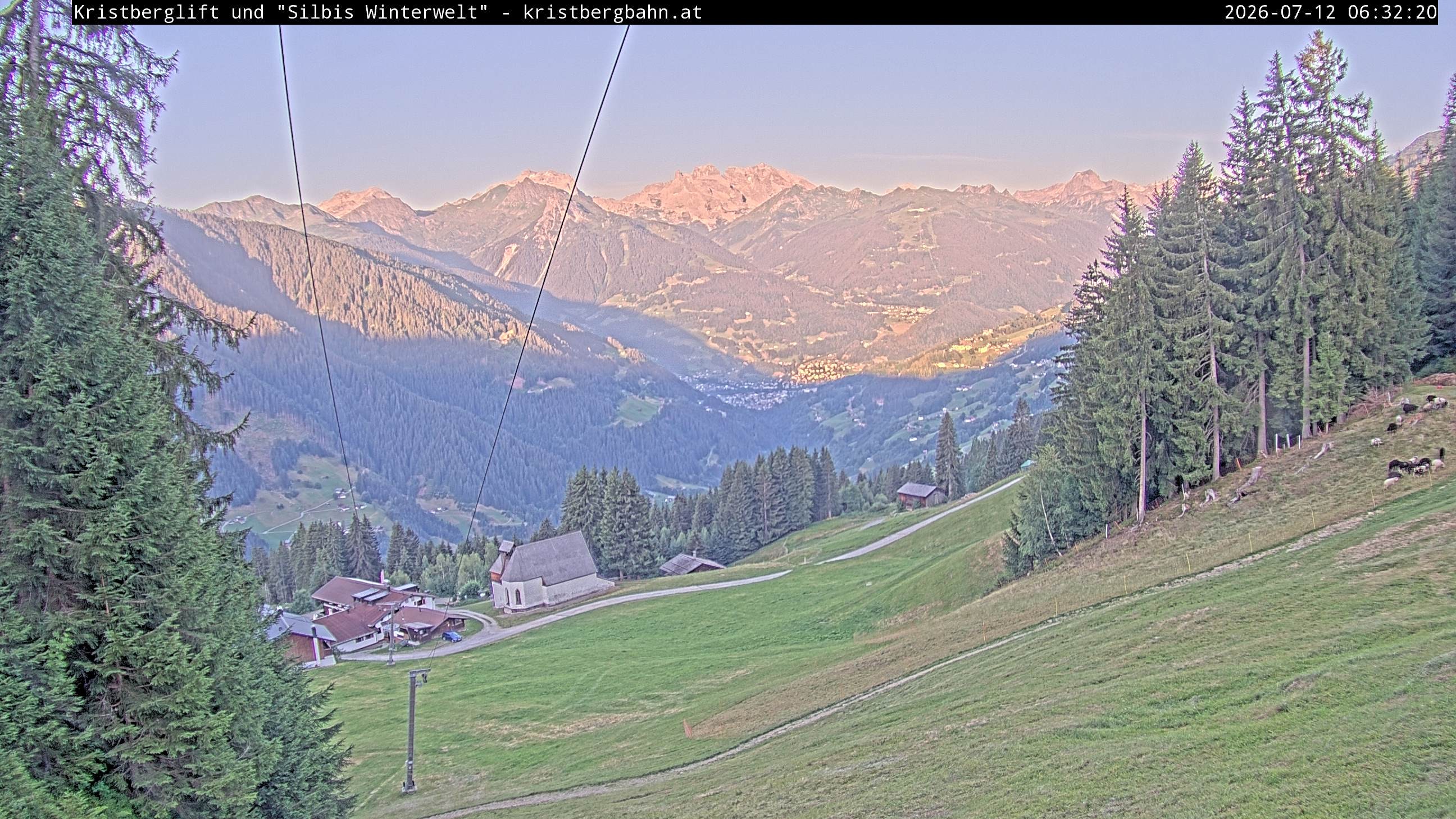 Archiv Foto Webcam Kristberg - Silbertal, St. Agatha Kirche