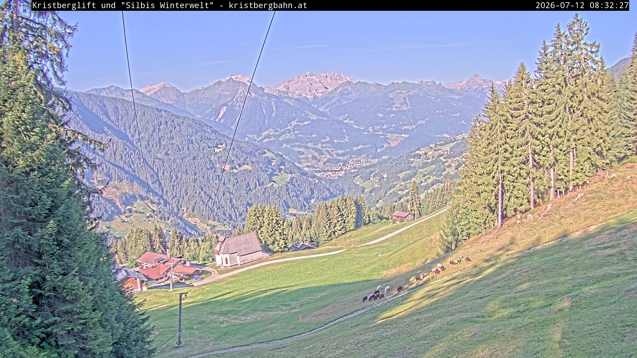 Archiv Foto Webcam Kristberg - Silbertal, St. Agatha Kirche