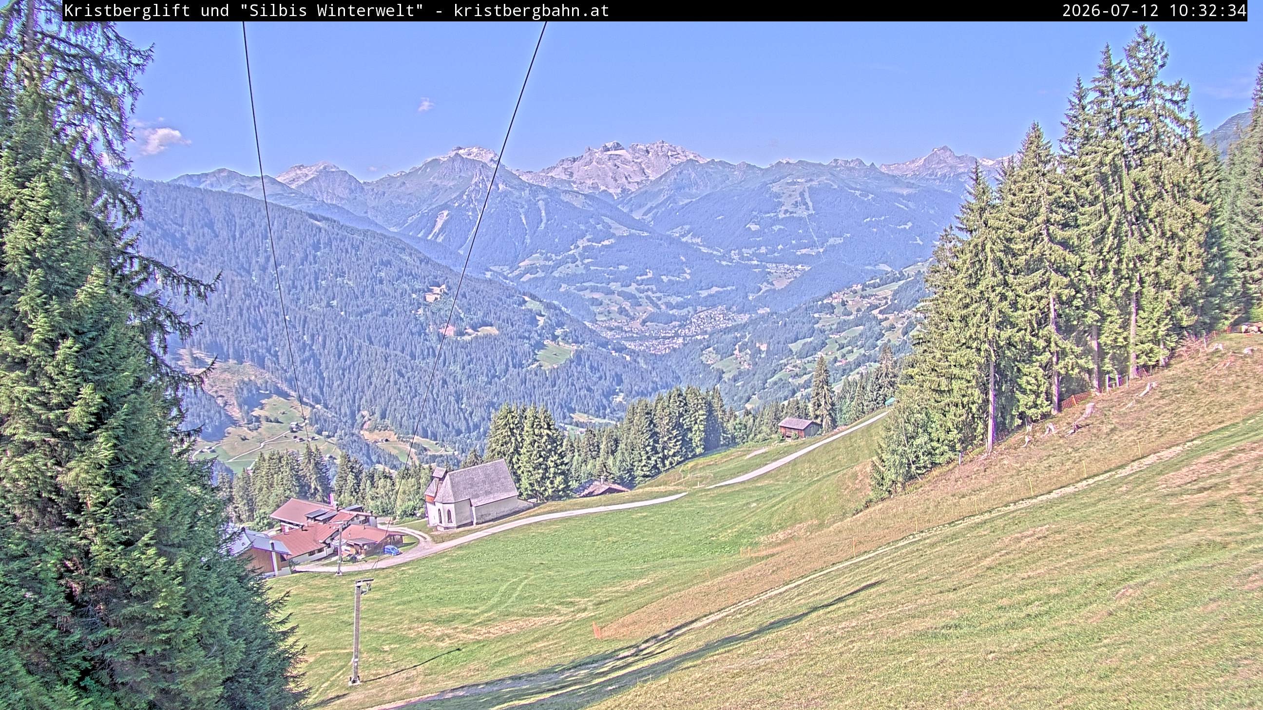 Archiv Foto Webcam Kristberg - Silbertal, St. Agatha Kirche