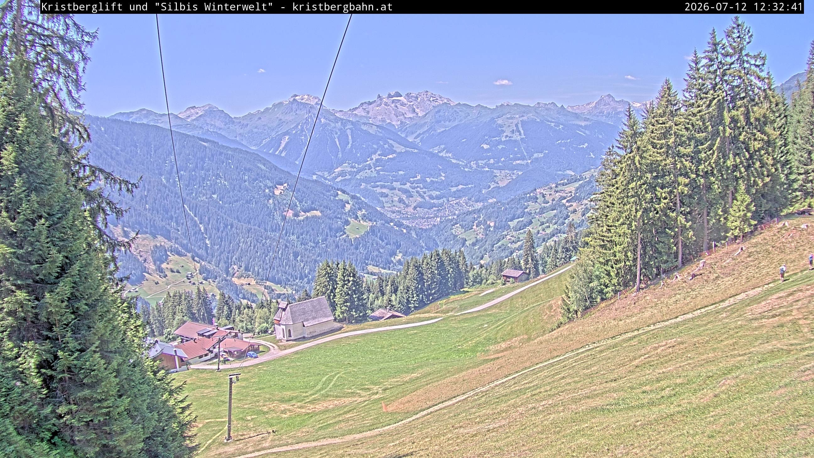 Archiv Foto Webcam Kristberg - Silbertal, St. Agatha Kirche