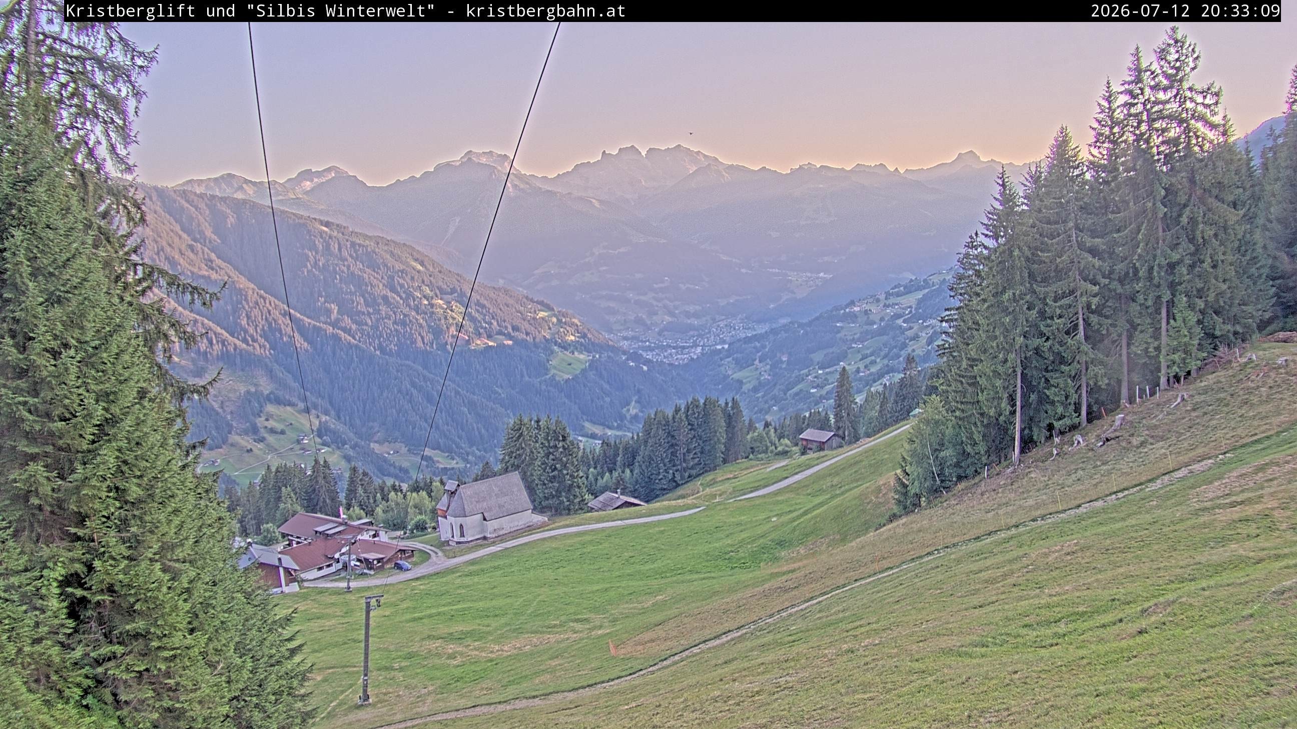 Archiv Foto Webcam Kristberg - Silbertal, St. Agatha Kirche