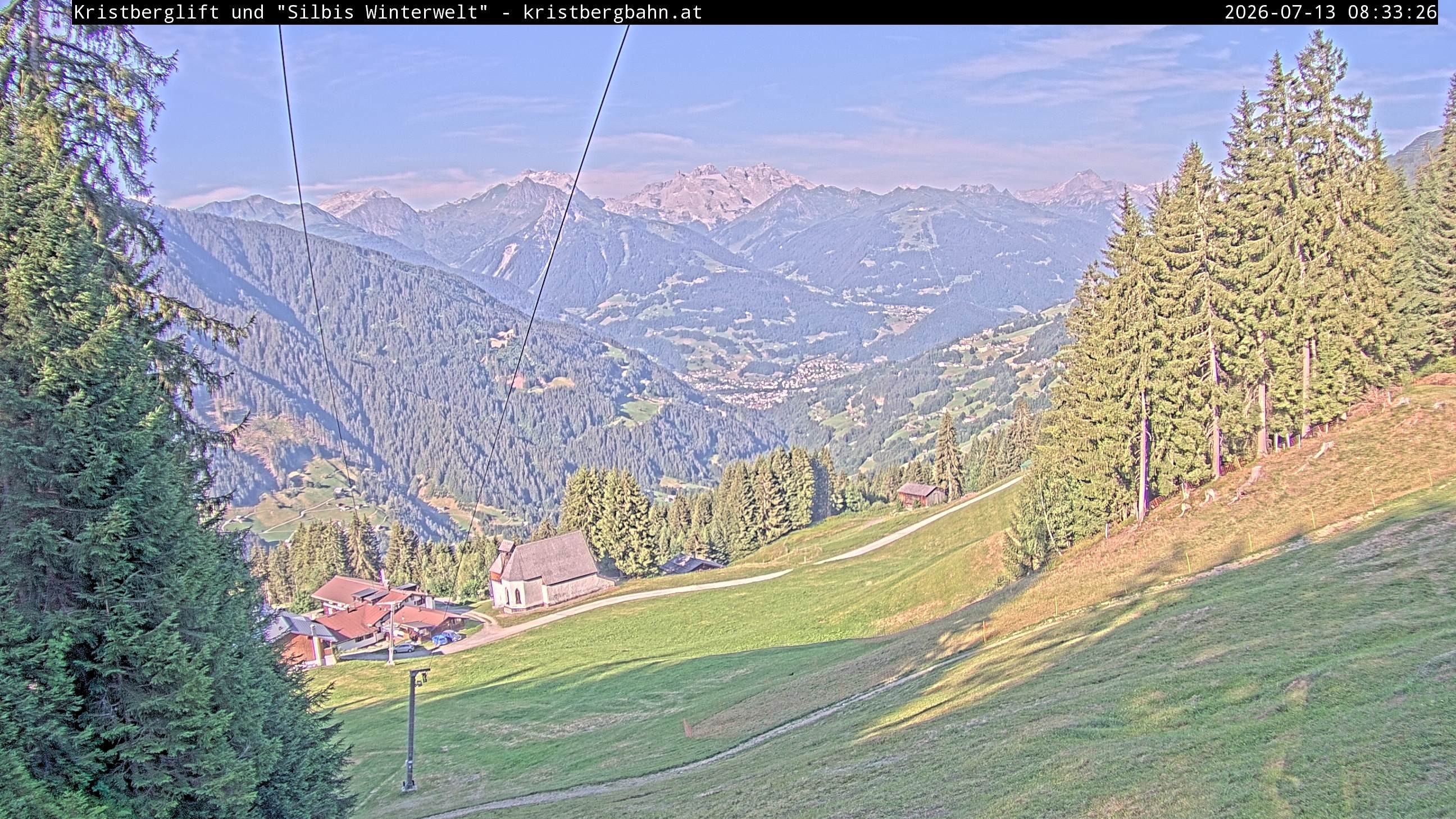 Archiv Foto Webcam Kristberg - Silbertal, St. Agatha Kirche