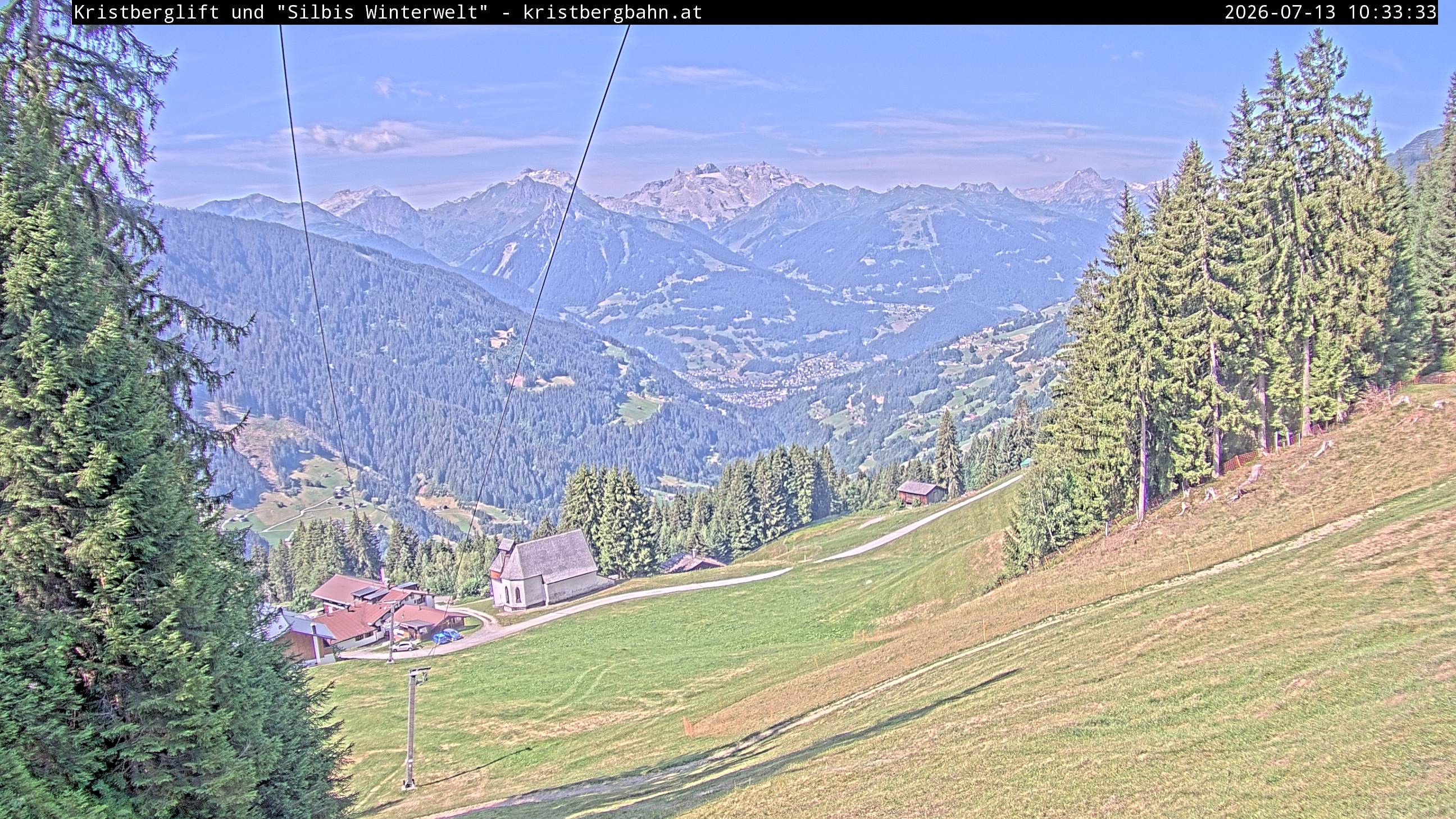 Archiv Foto Webcam Kristberg - Silbertal, St. Agatha Kirche
