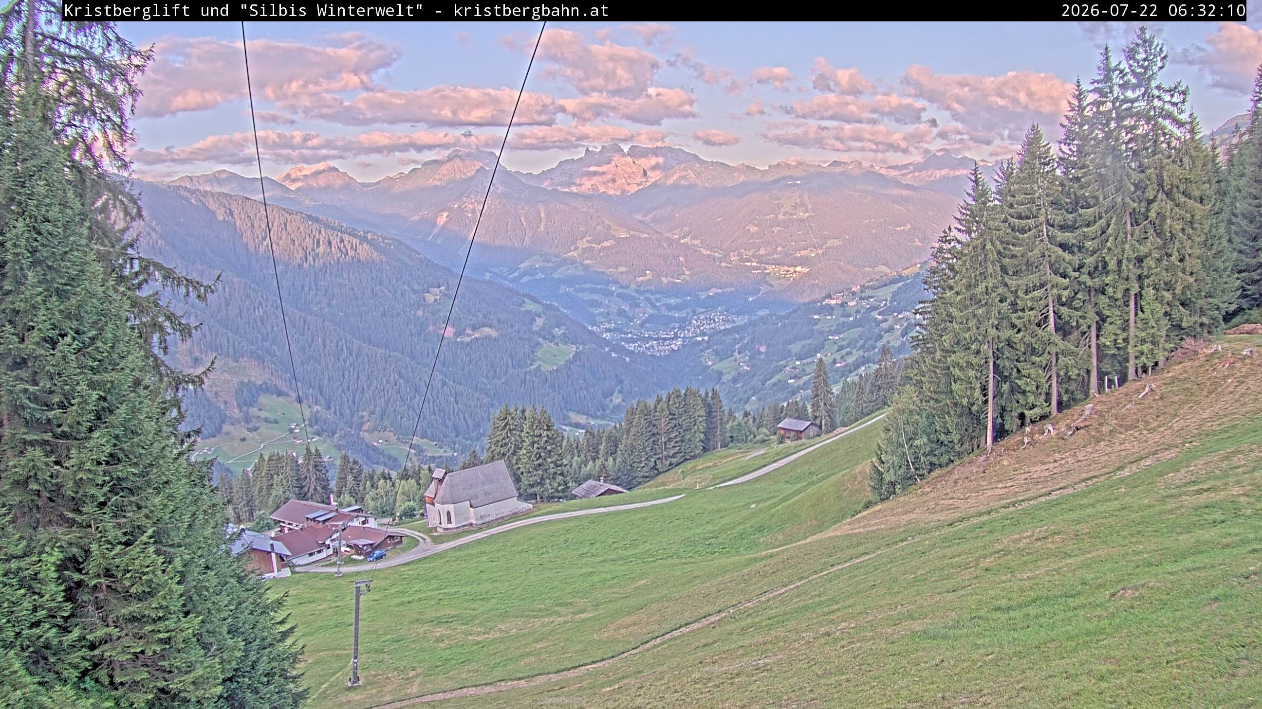 Archiv Foto Webcam Kristberg - Silbertal, St. Agatha Kirche