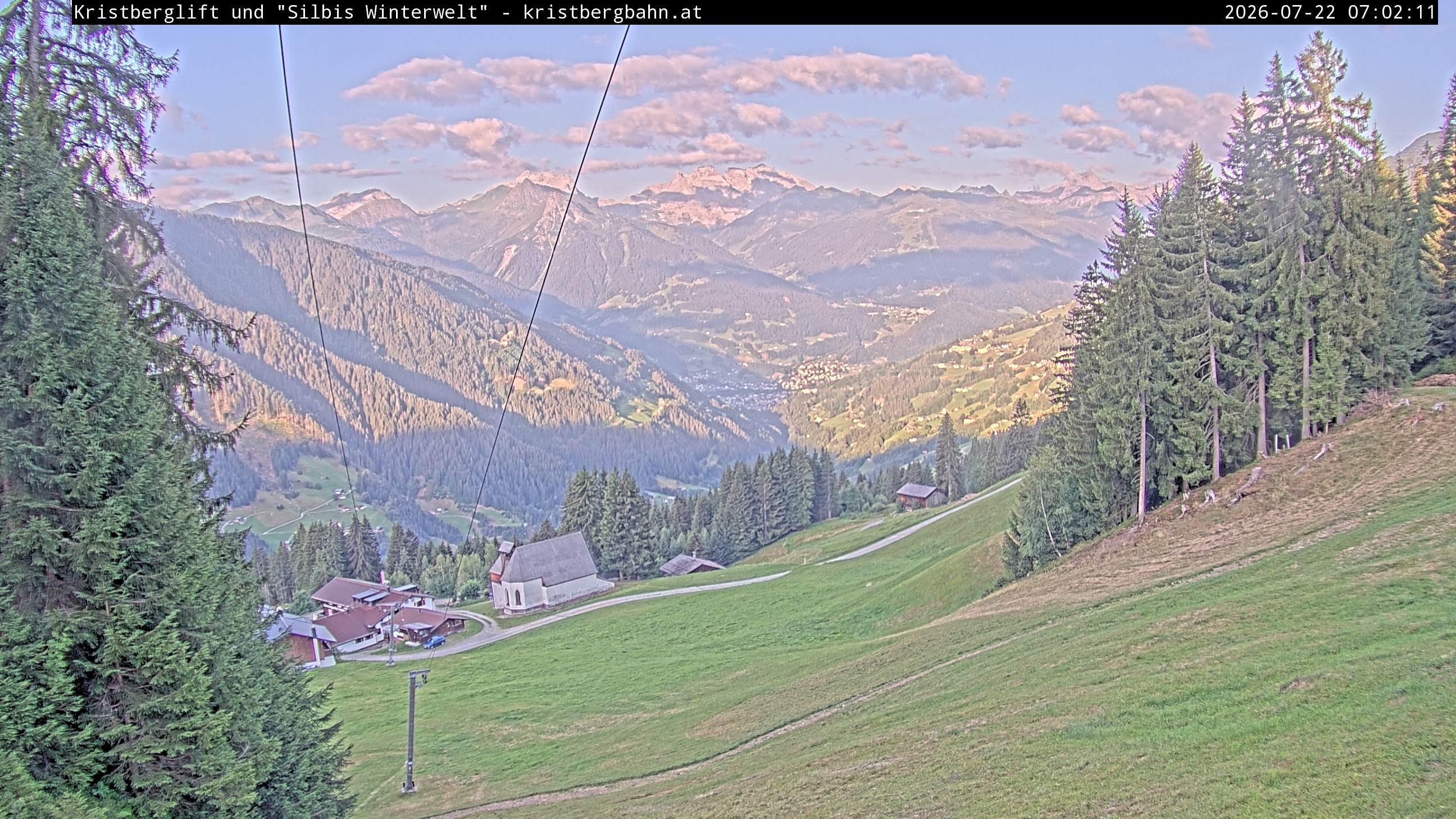 Archiv Foto Webcam Kristberg - Silbertal, St. Agatha Kirche