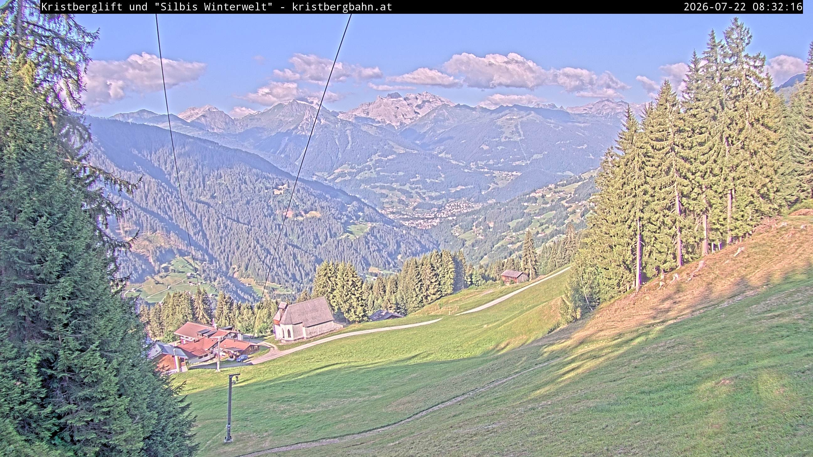 Archiv Foto Webcam Kristberg - Silbertal, St. Agatha Kirche