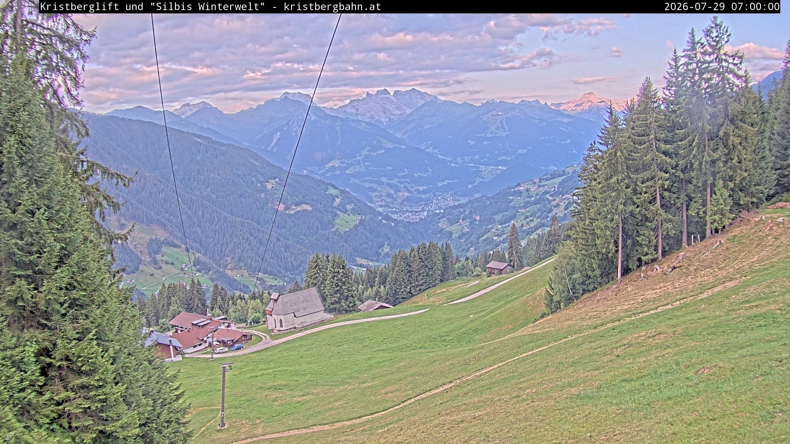 Archiv Foto Webcam Kristberg - Silbertal, St. Agatha Kirche