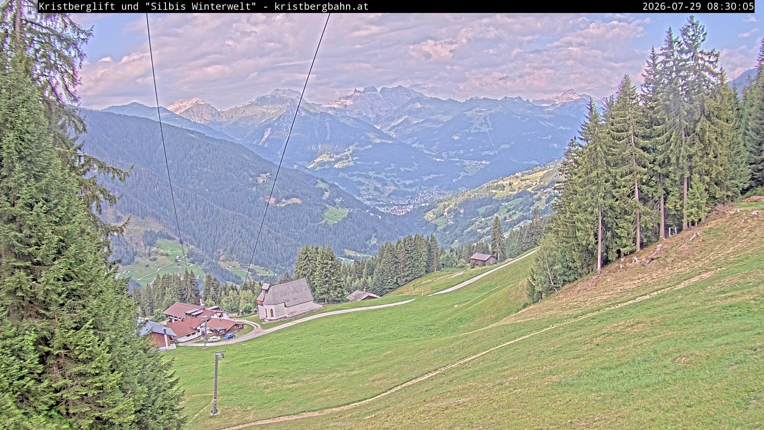 Archiv Foto Webcam Kristberg - Silbertal, St. Agatha Kirche