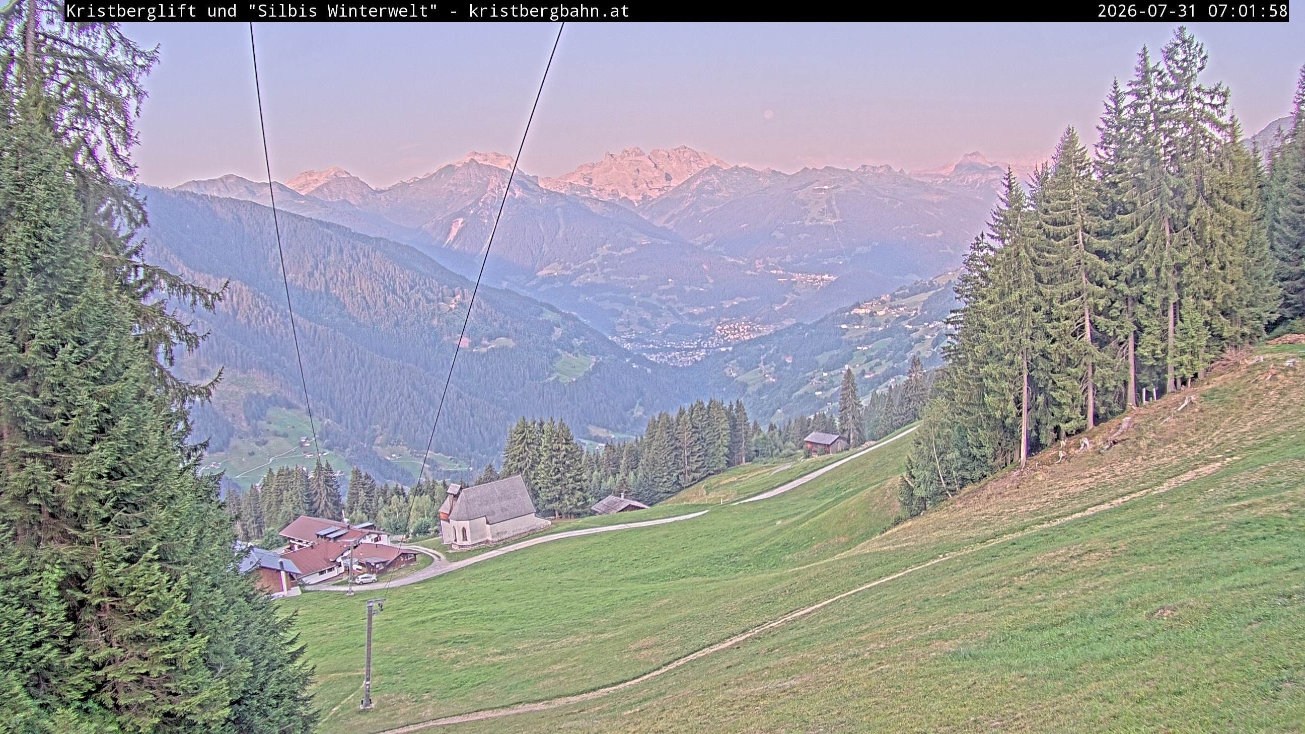 Archiv Foto Webcam Kristberg - Silbertal, St. Agatha Kirche